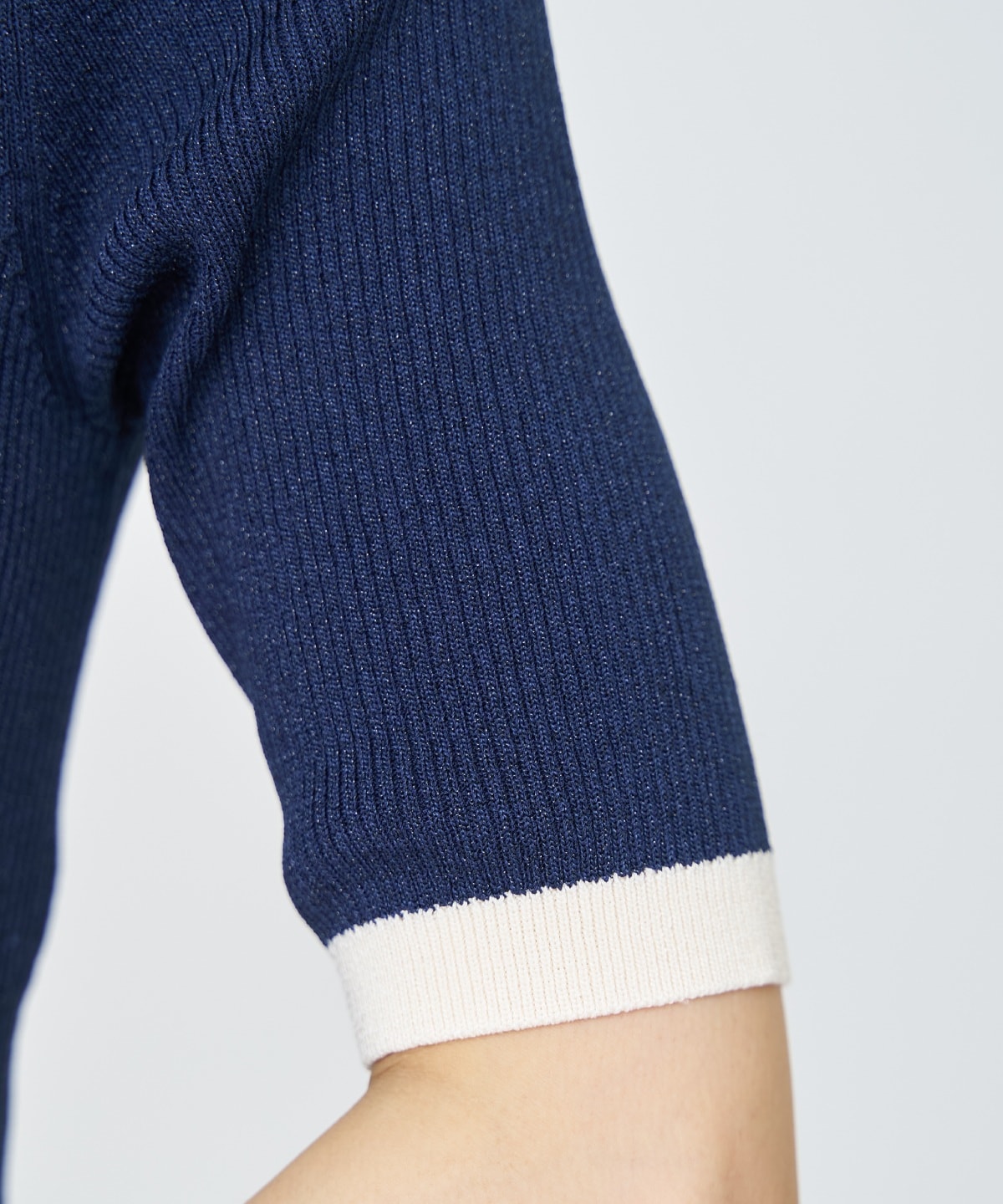 【先行予約受付中】ラメ入り配色ドッキングワンピース