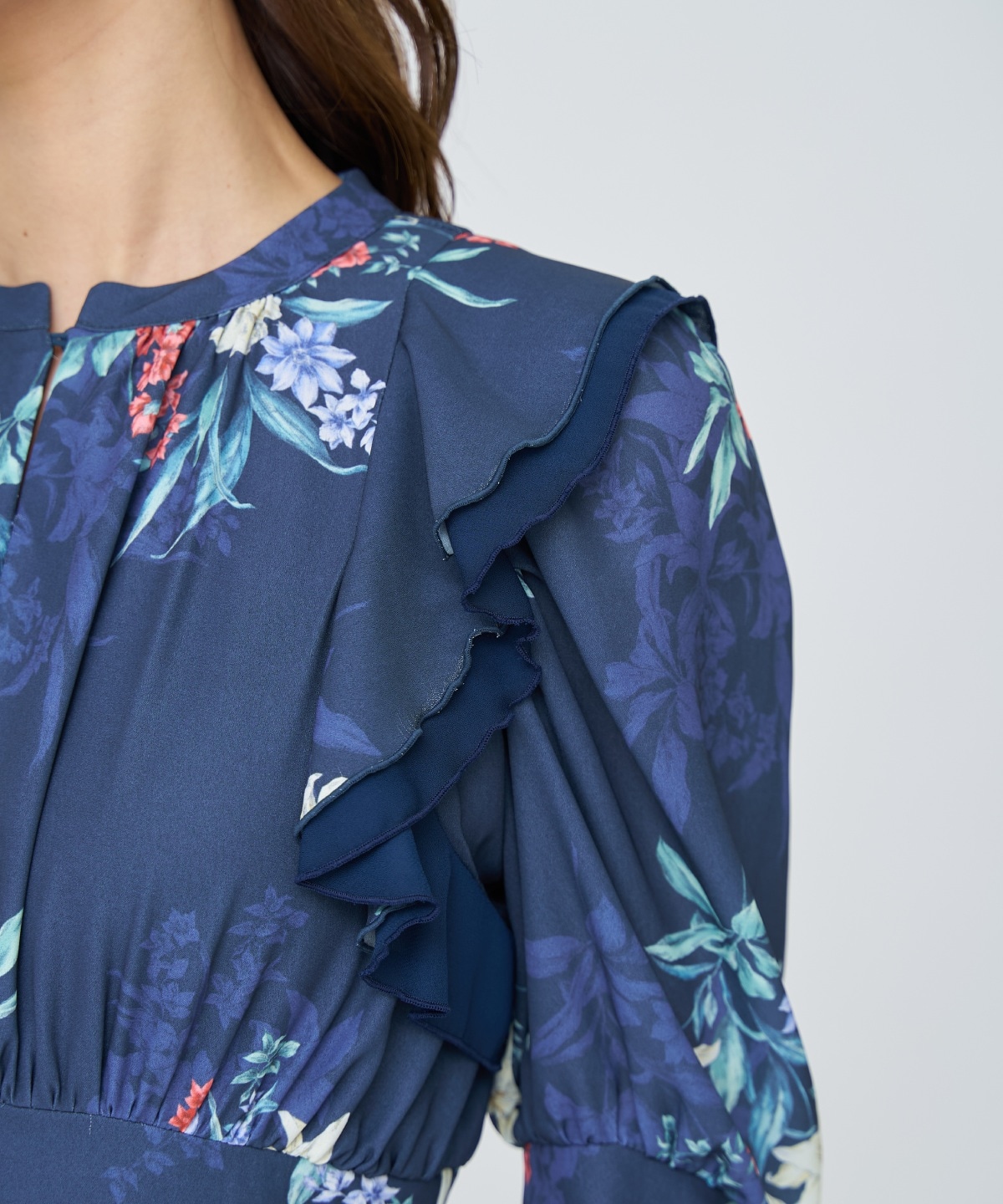 【先行予約受付中】シャドーフラワーブーケワンピース