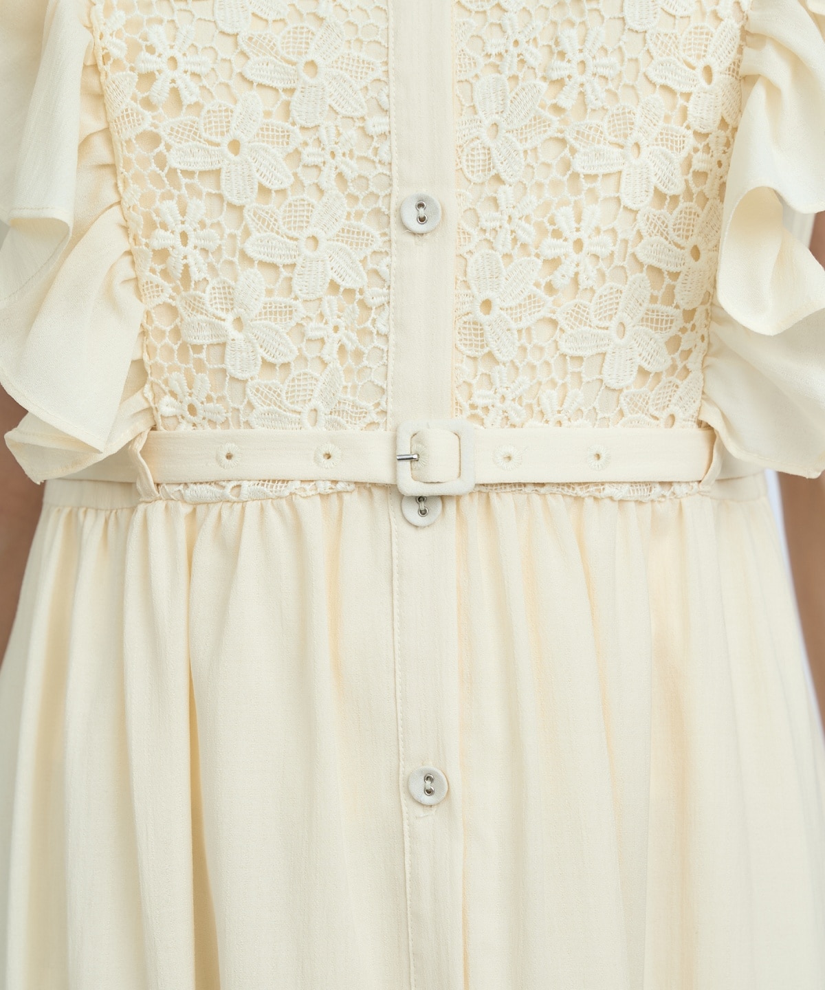 【先行予約受付中】レースフリルシャツワンピース