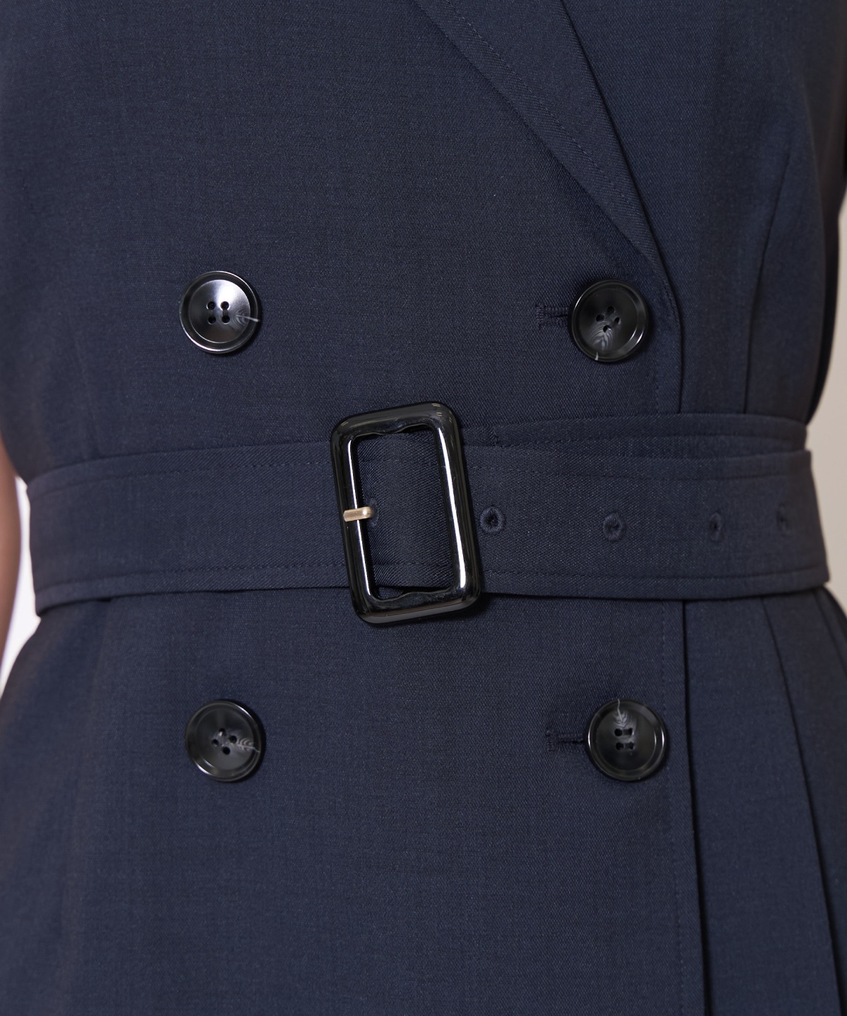 【先行予約受付中】アシメプリーツロングジレワンピース