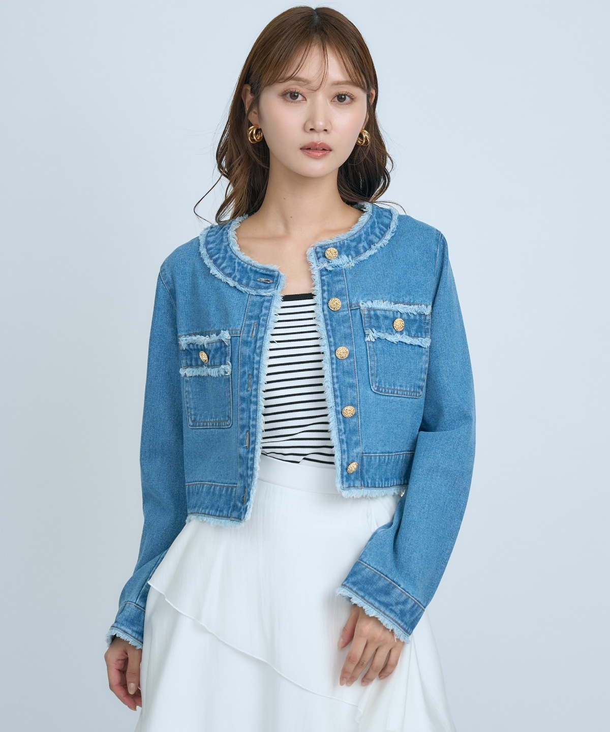 【先行予約受付中】フリンジデニムジャケット