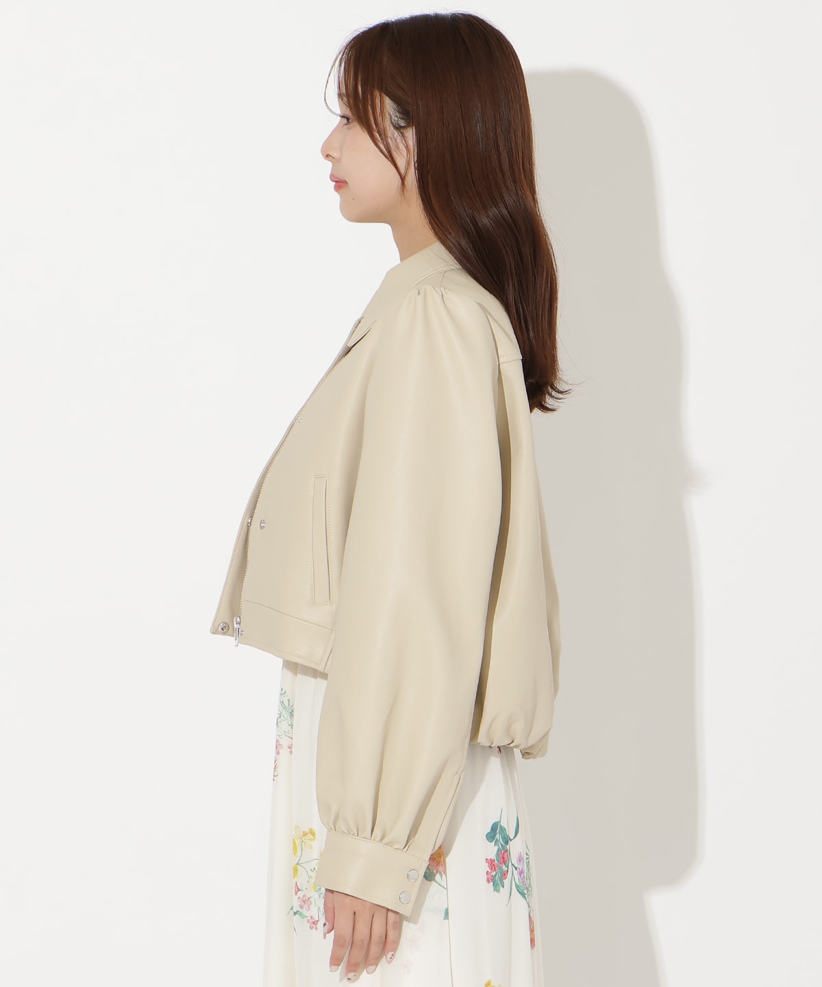 【先行予約受付中】フェイクレザーブルゾン