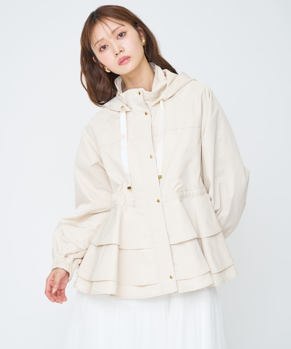 ペプラムマウンテンパーカー