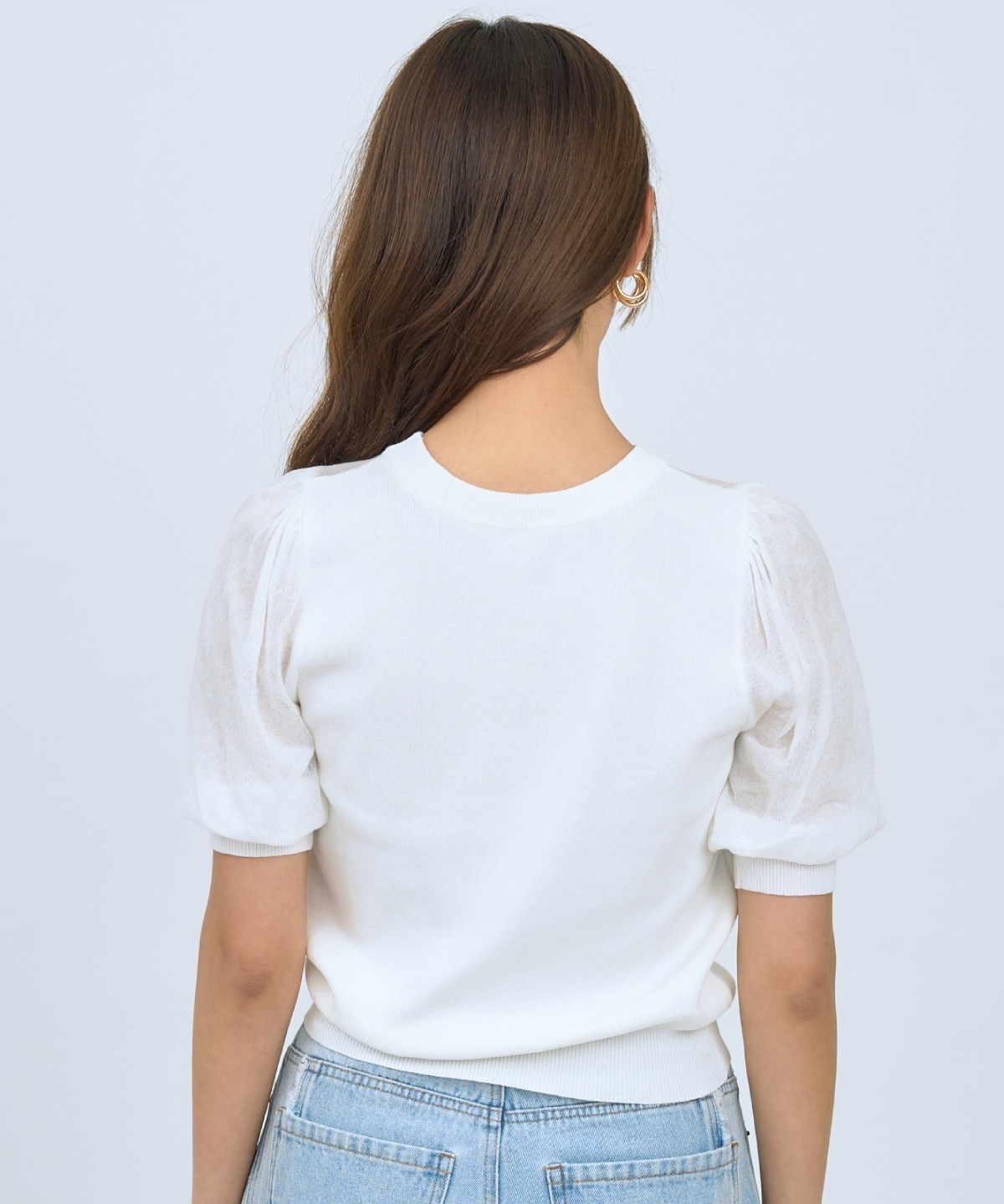 【先行予約受付中】シアーニットクルーネックプルオーバー