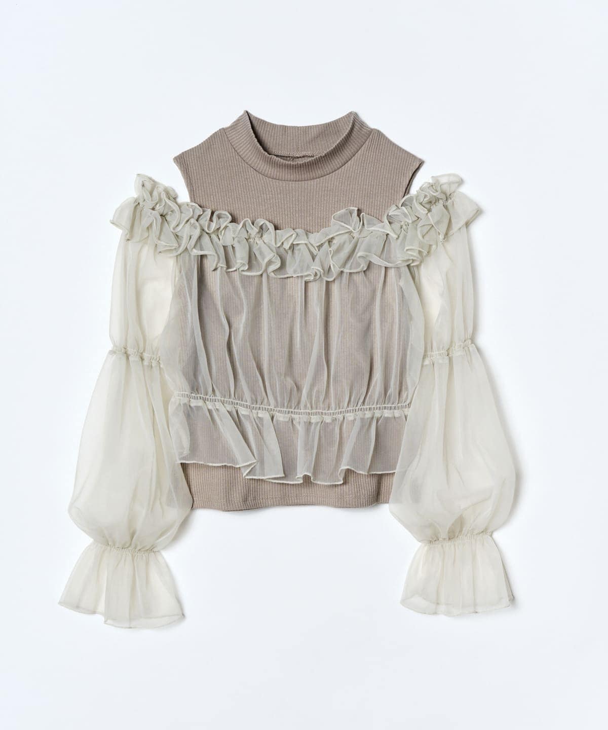 チュールドッキングニット