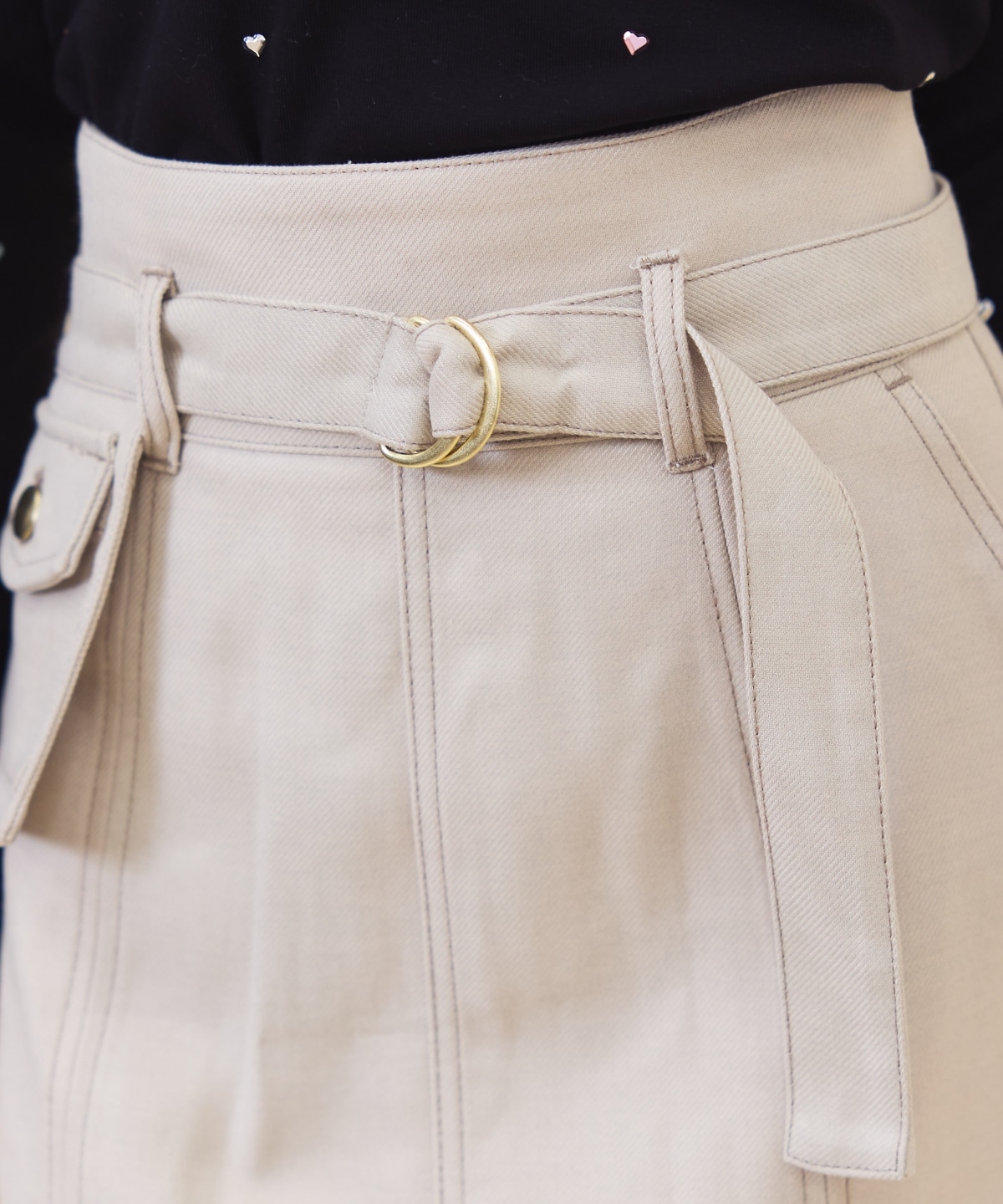 ポケットベルトミニスカート