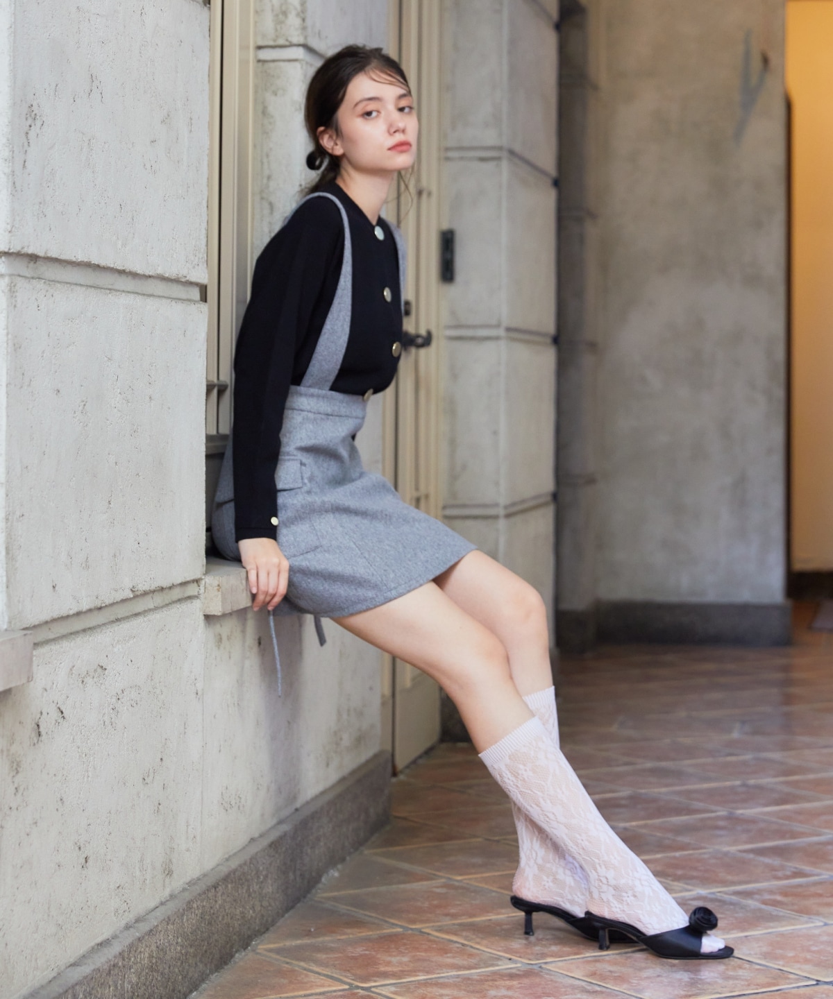 サスペンダースカート