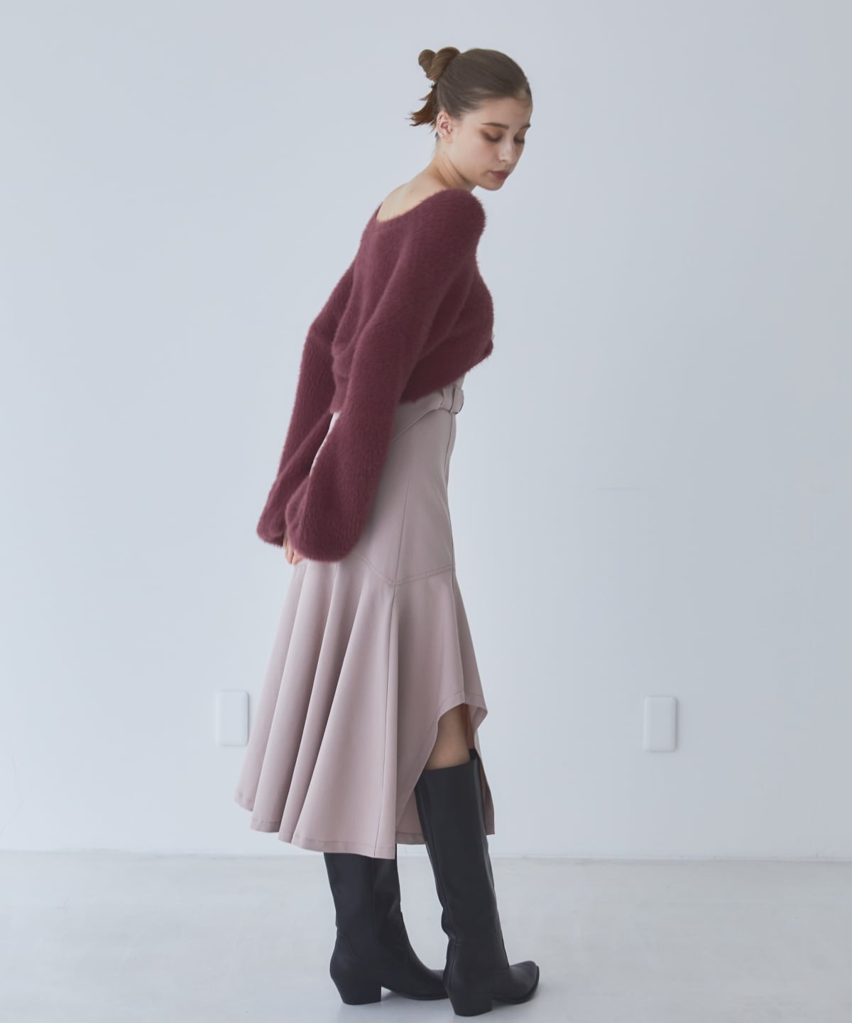 アシメフレアスカート