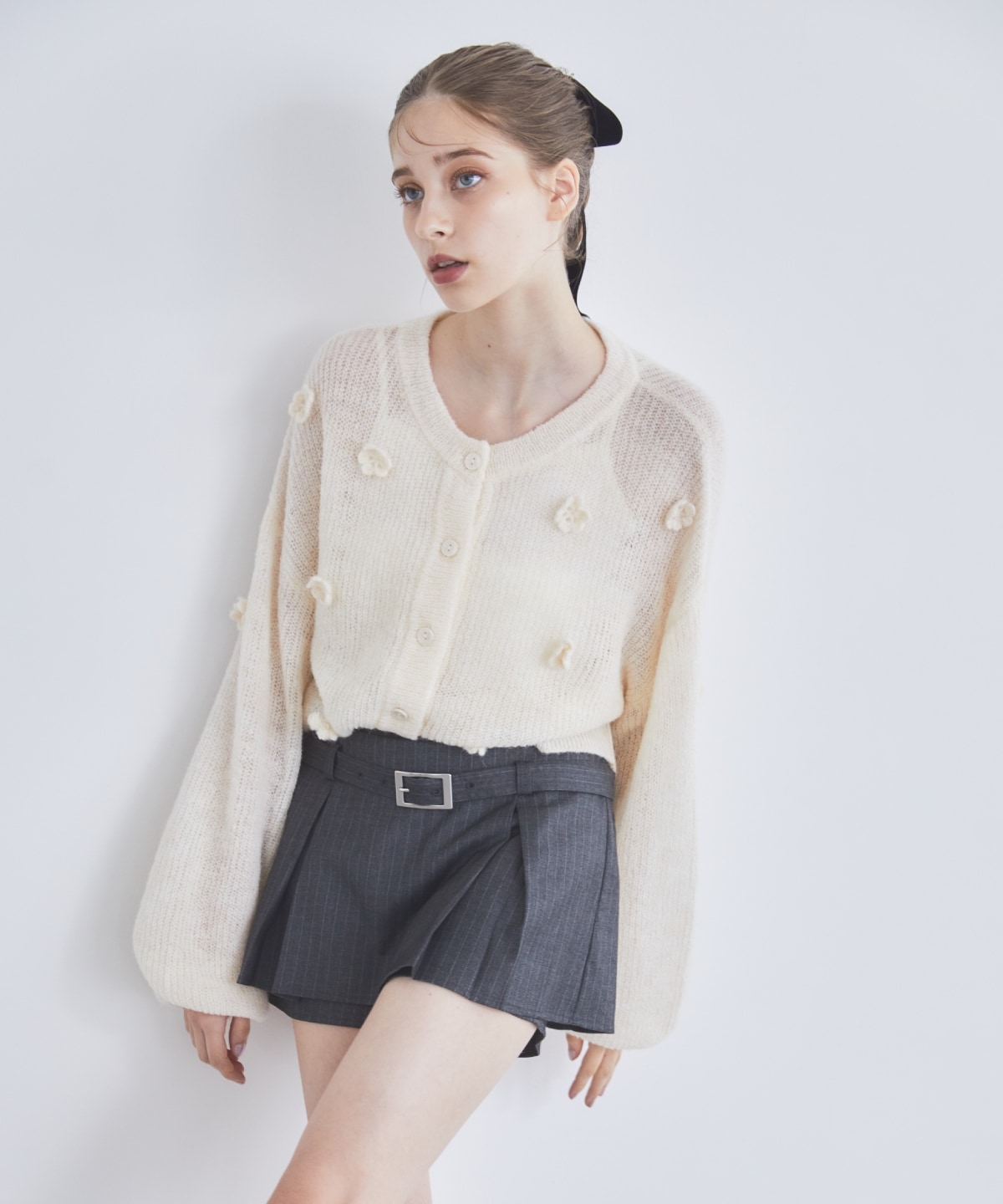 レイヤードデザインベルティッドショートパンツ