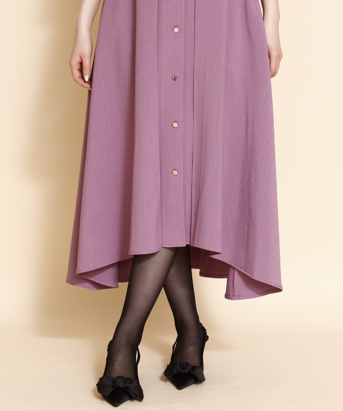 フレアシャツワンピース