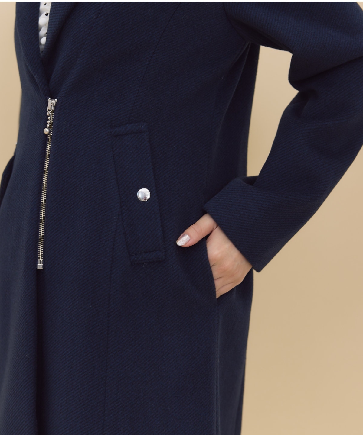 ジップチェスターコート