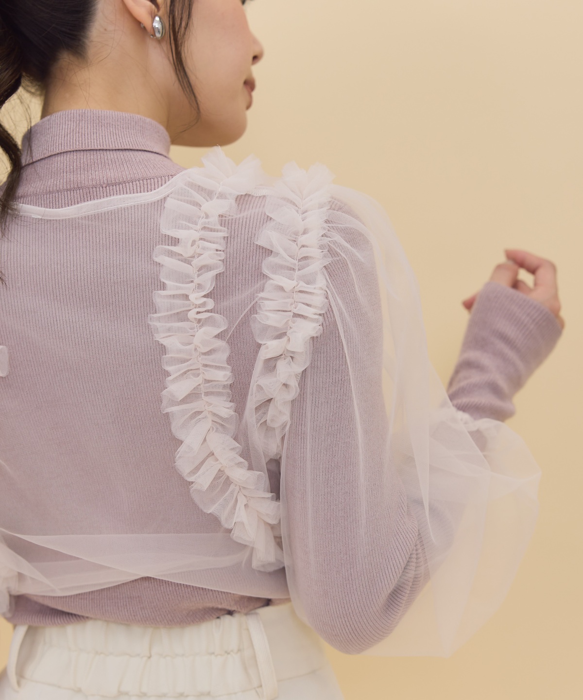 チュールボレロニット＆プルオーバーセット