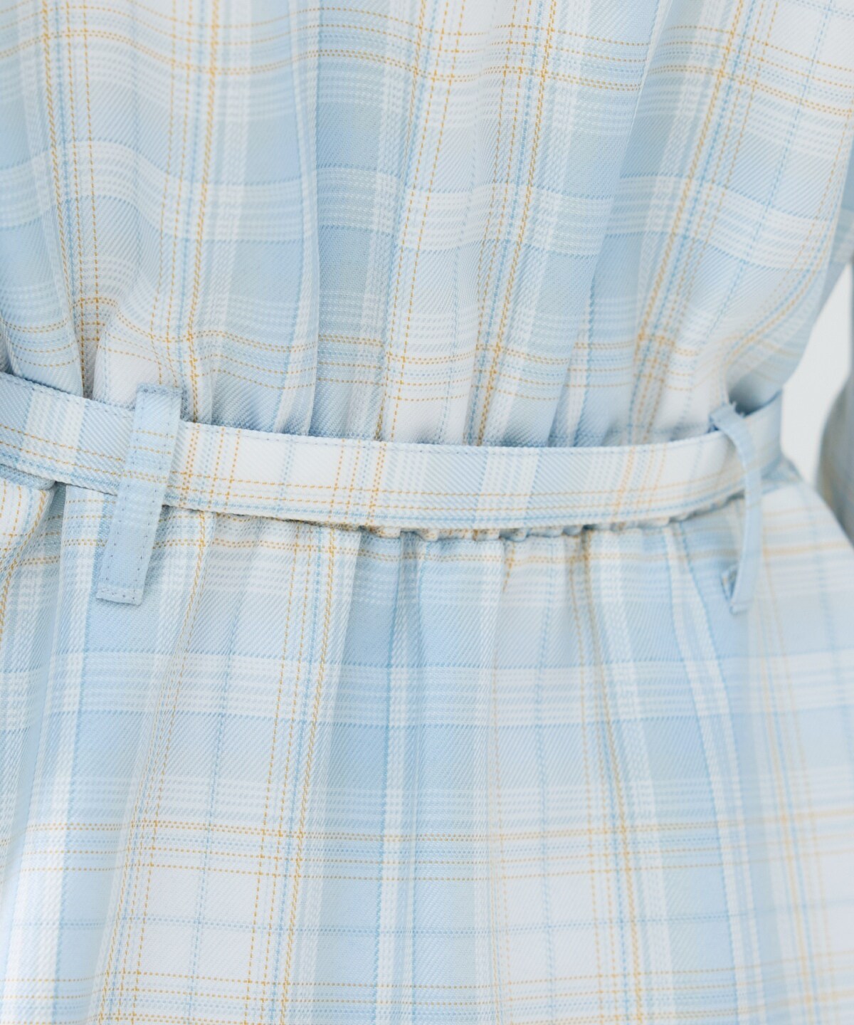 チェックミニシャツワンピース