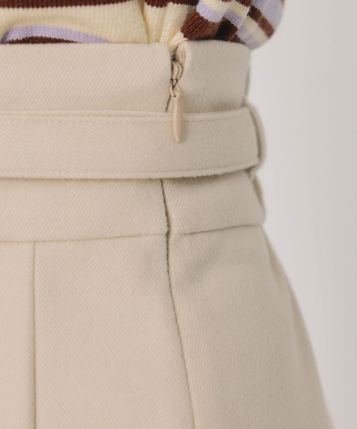 メルトンライクプリーツミニスカート