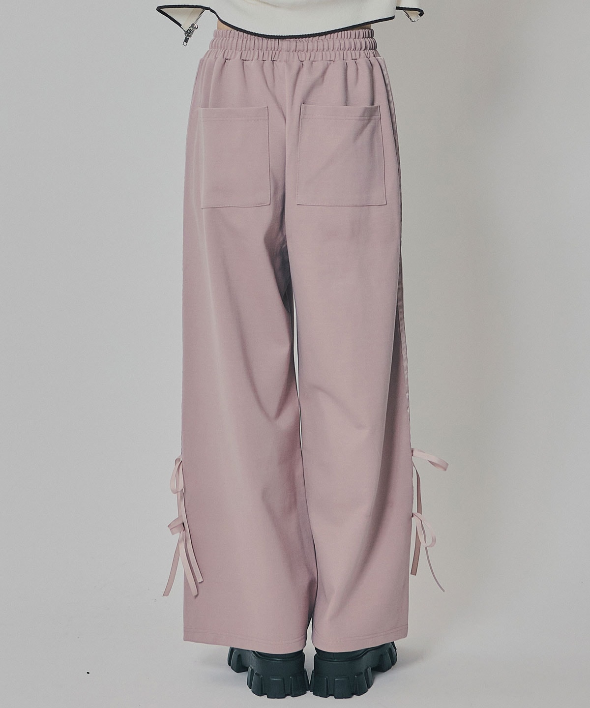 ダブルリボンラインイージーパンツ