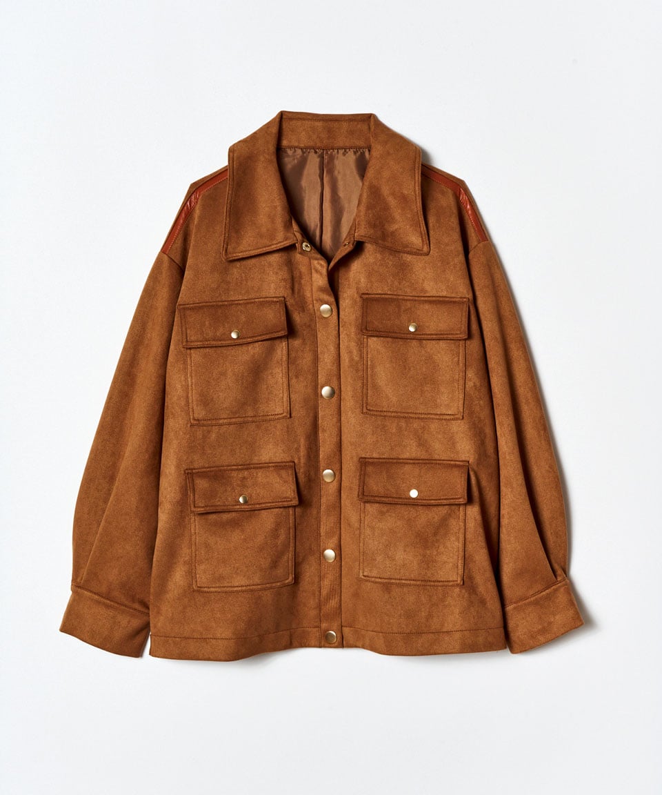 ヴィンテージライクスエードポケットジャケット