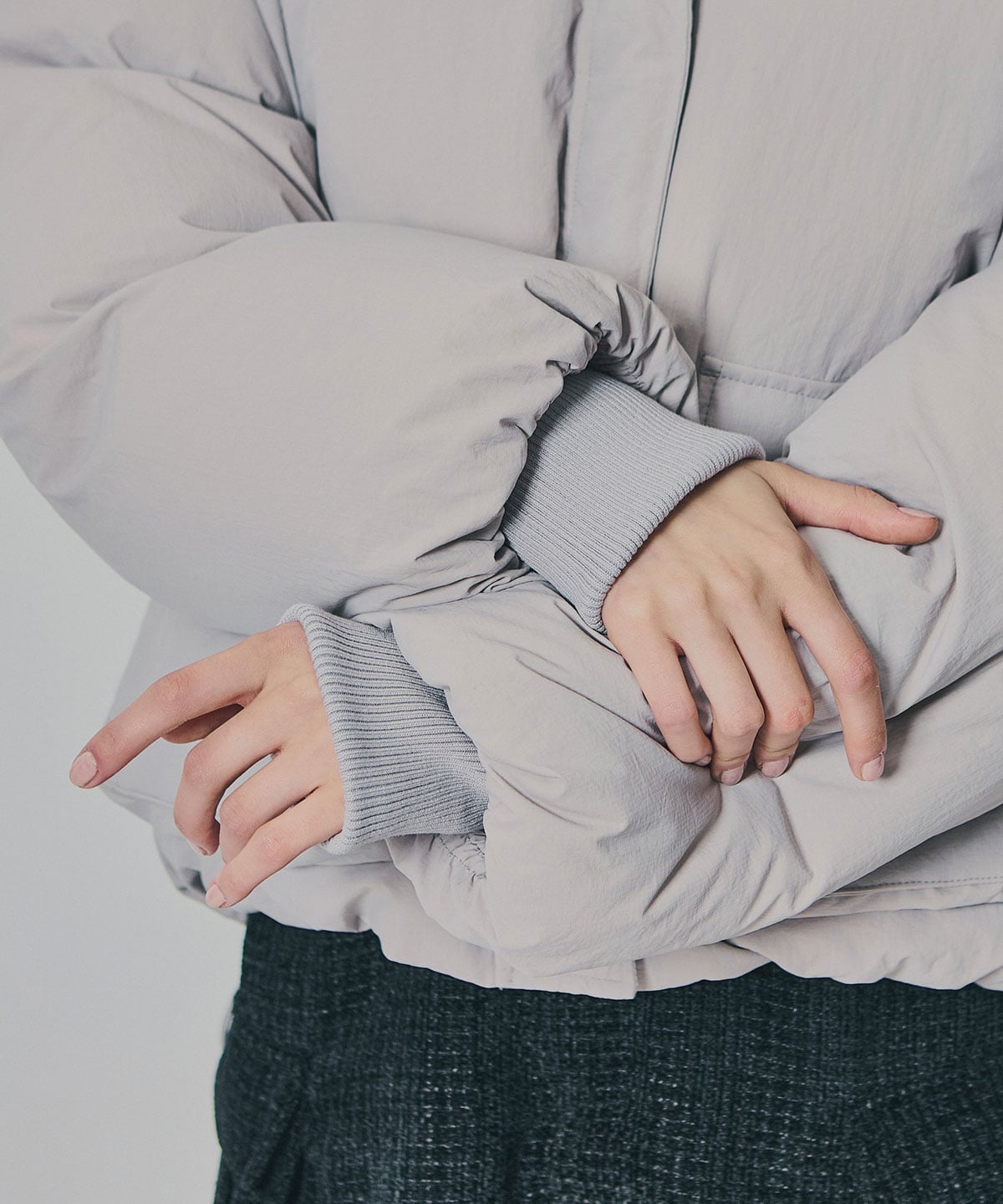 フラップポケットファイバーダウンジャケット