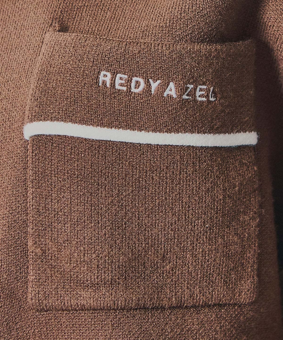 バイカラーラインZIPニットジャケット