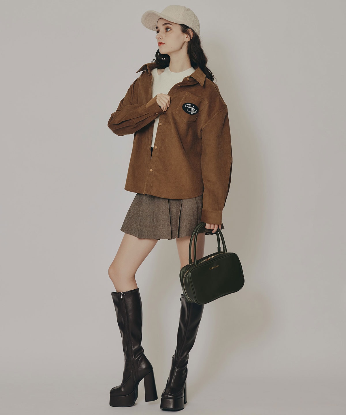 ロゴワッペンオーバーシャツ