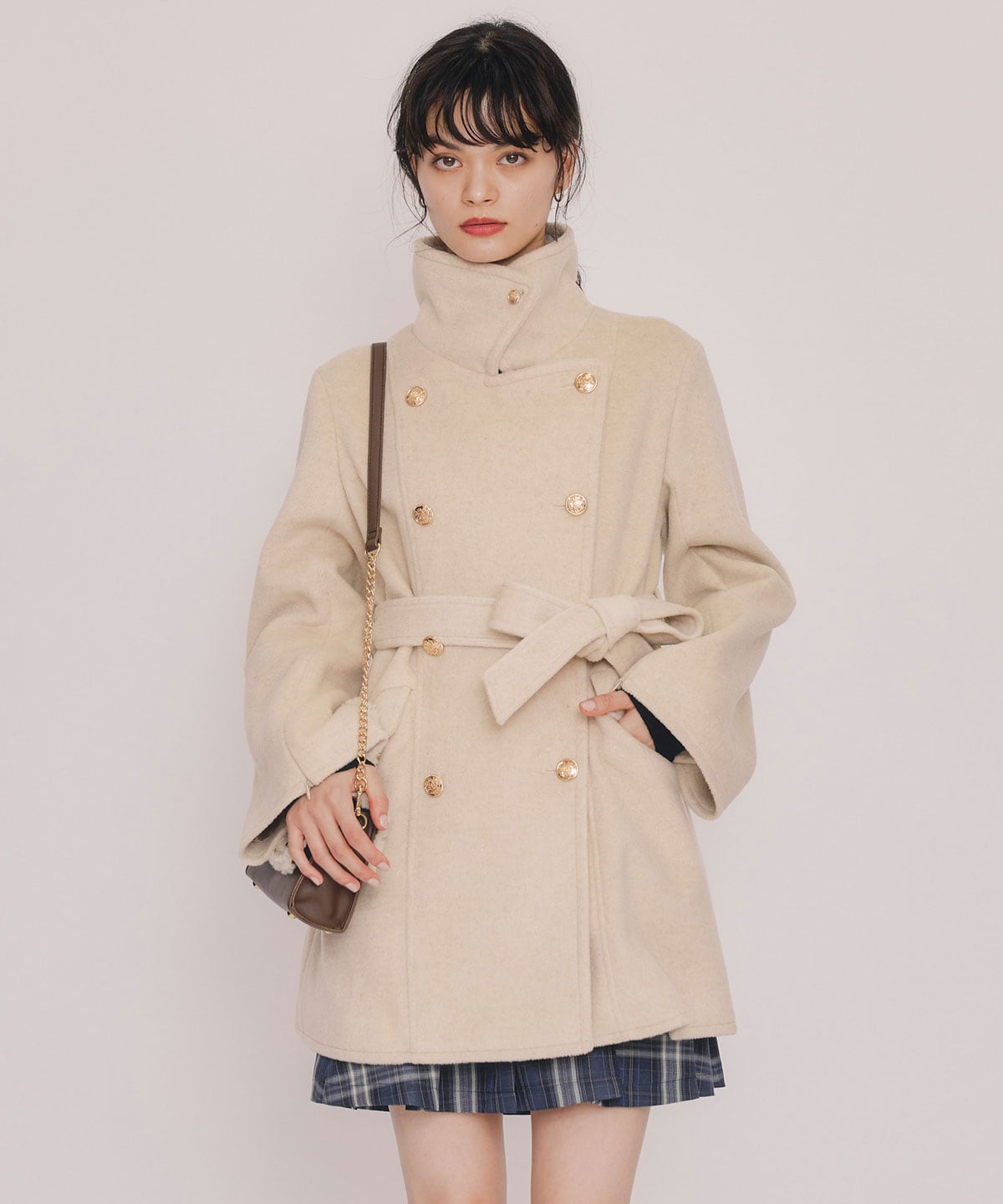 2WAYベルスリーブミドルコート