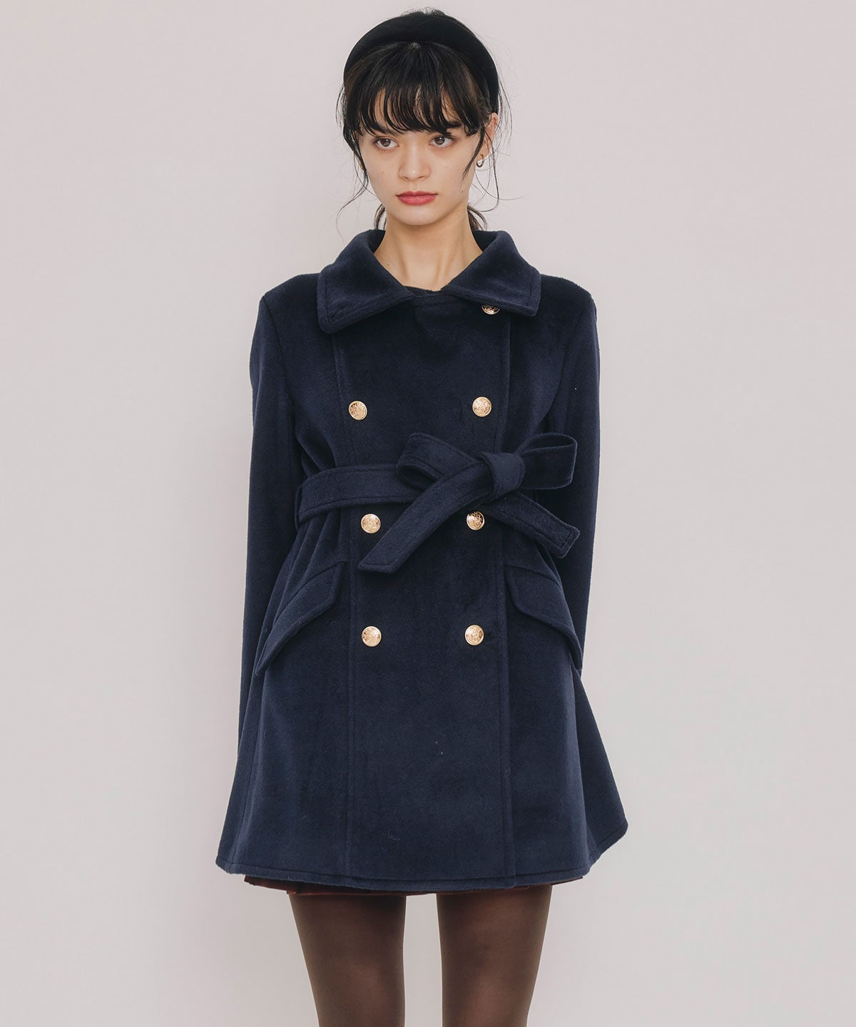 2WAYベルスリーブミドルコート