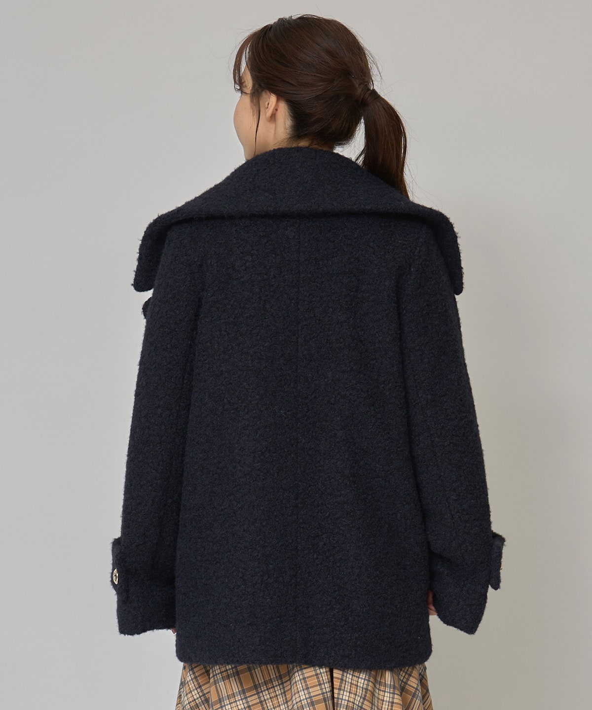 ボアダブルミドルコート