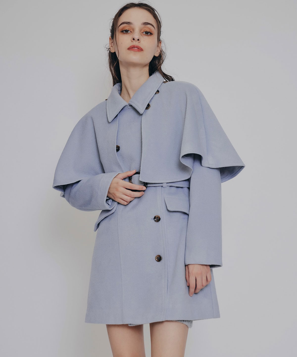 マルチWAYケープファーショートコート