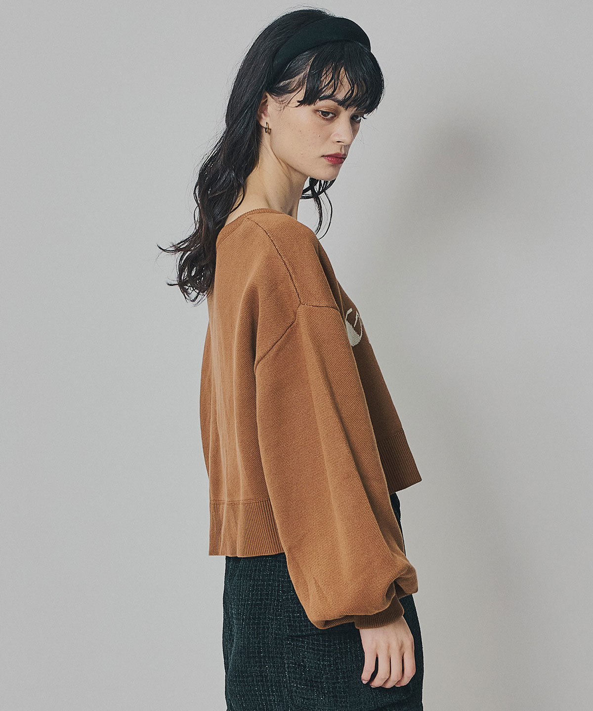 スウェットライクジャガードニット