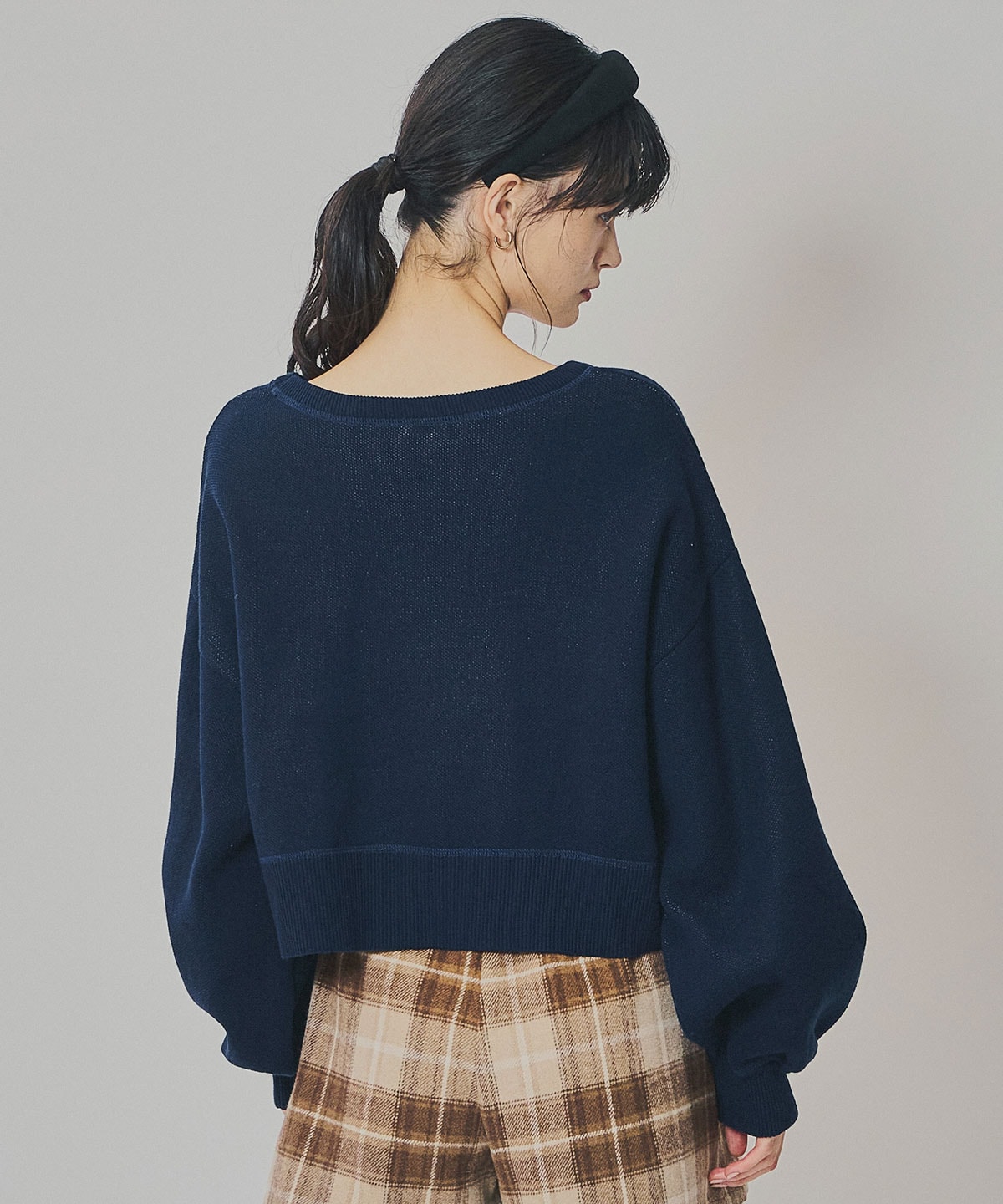 スウェットライクジャガードニット