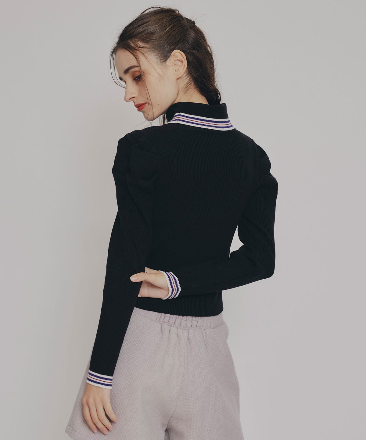 ［FILA×REDYAZEL］ラインタートルニットプルオーバー