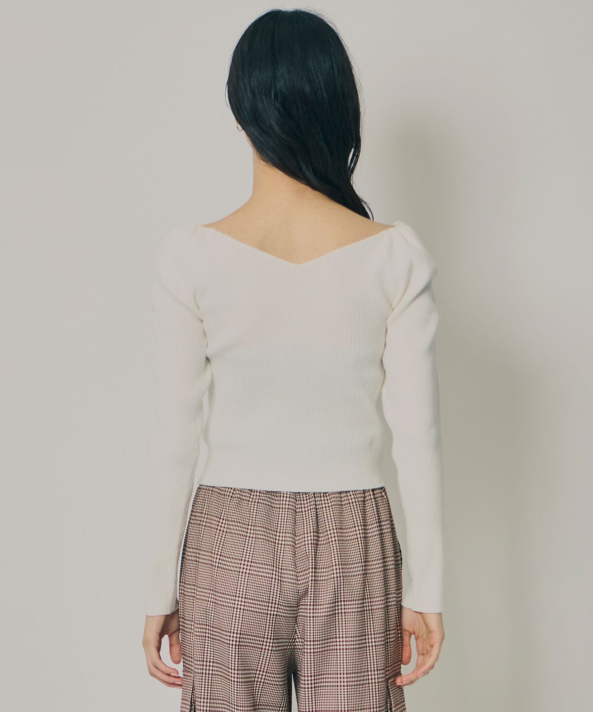 4wayリブニットトップス