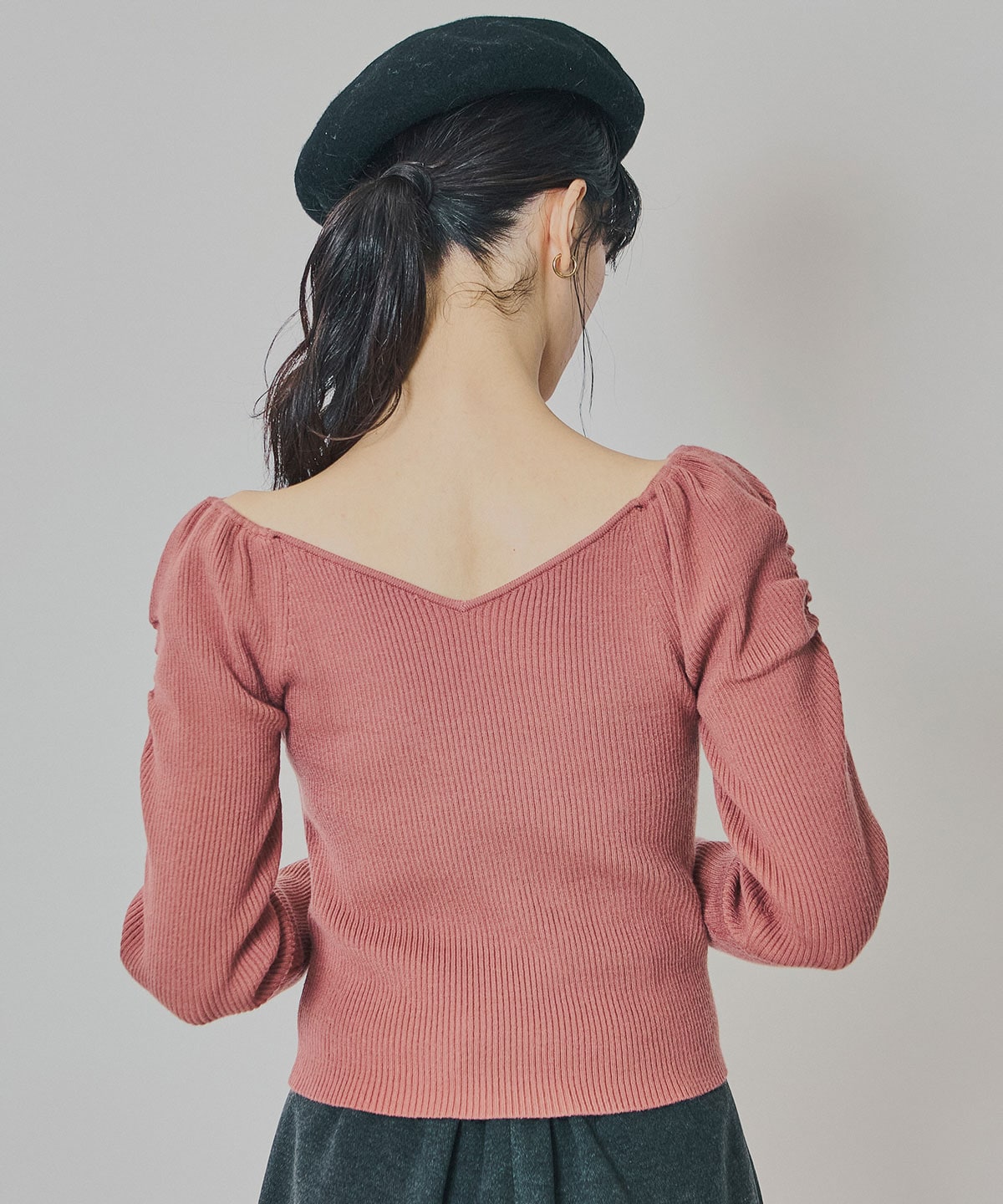 4wayリブニットトップス