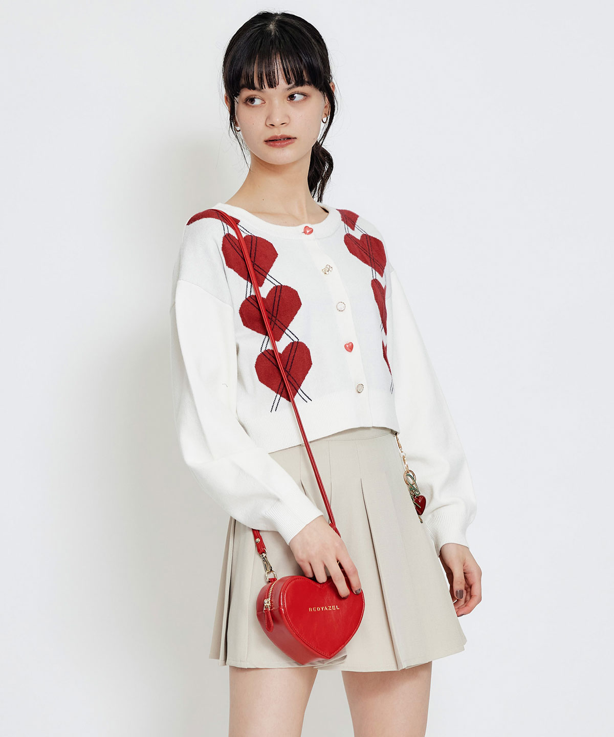 Love Me Heart モチーフ2WAYミニショルダーバッグ