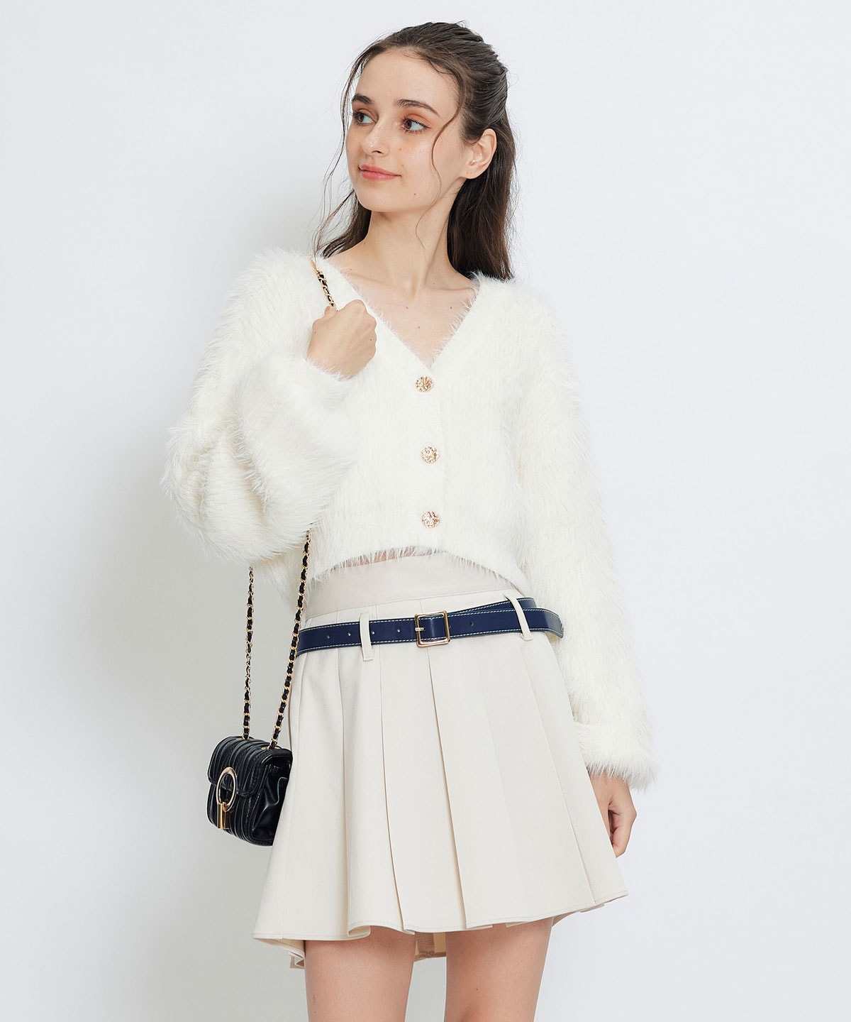 ローベルトインナーパンツプリーツミニスカート