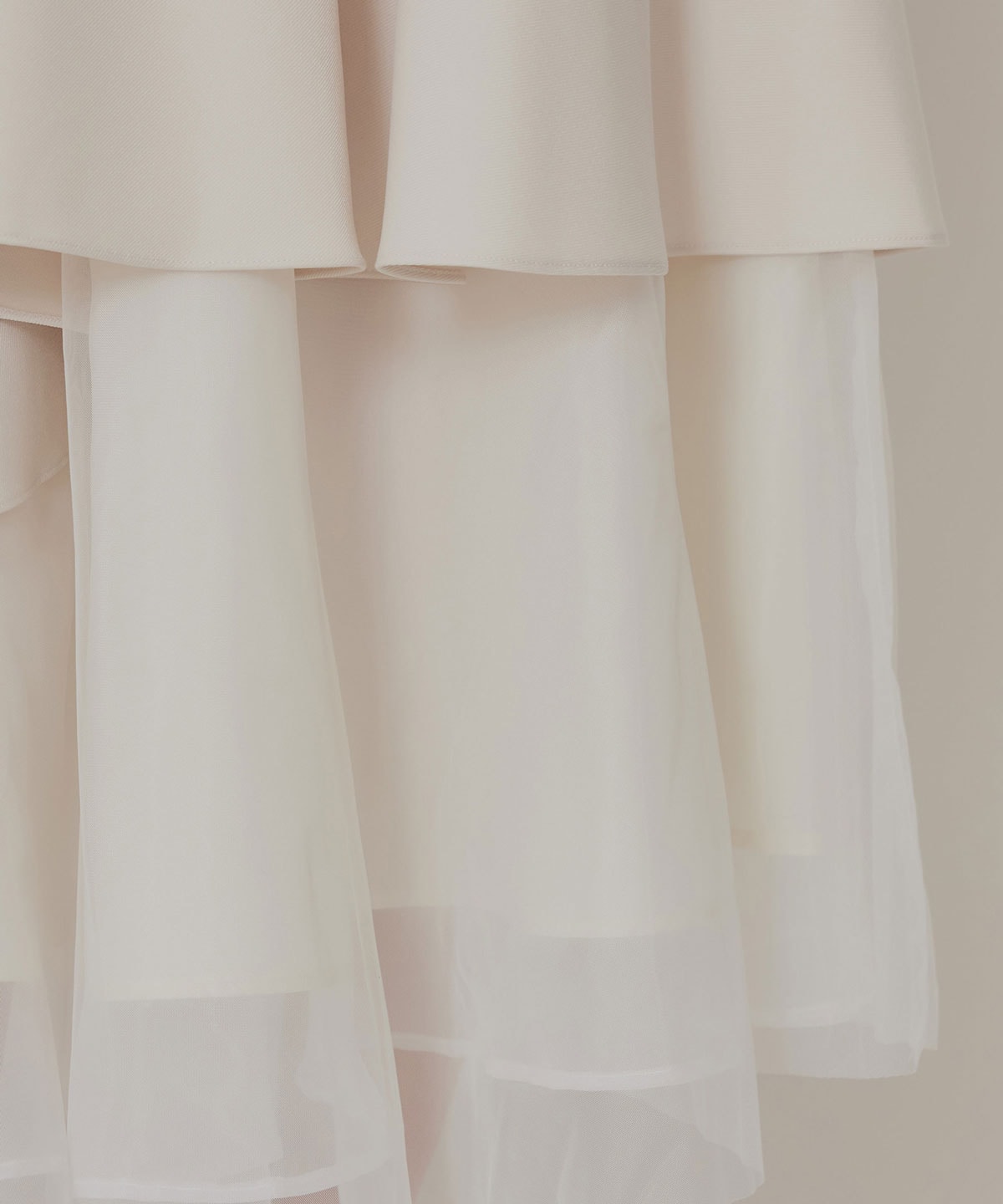 シアーMIXティアードロングスカート