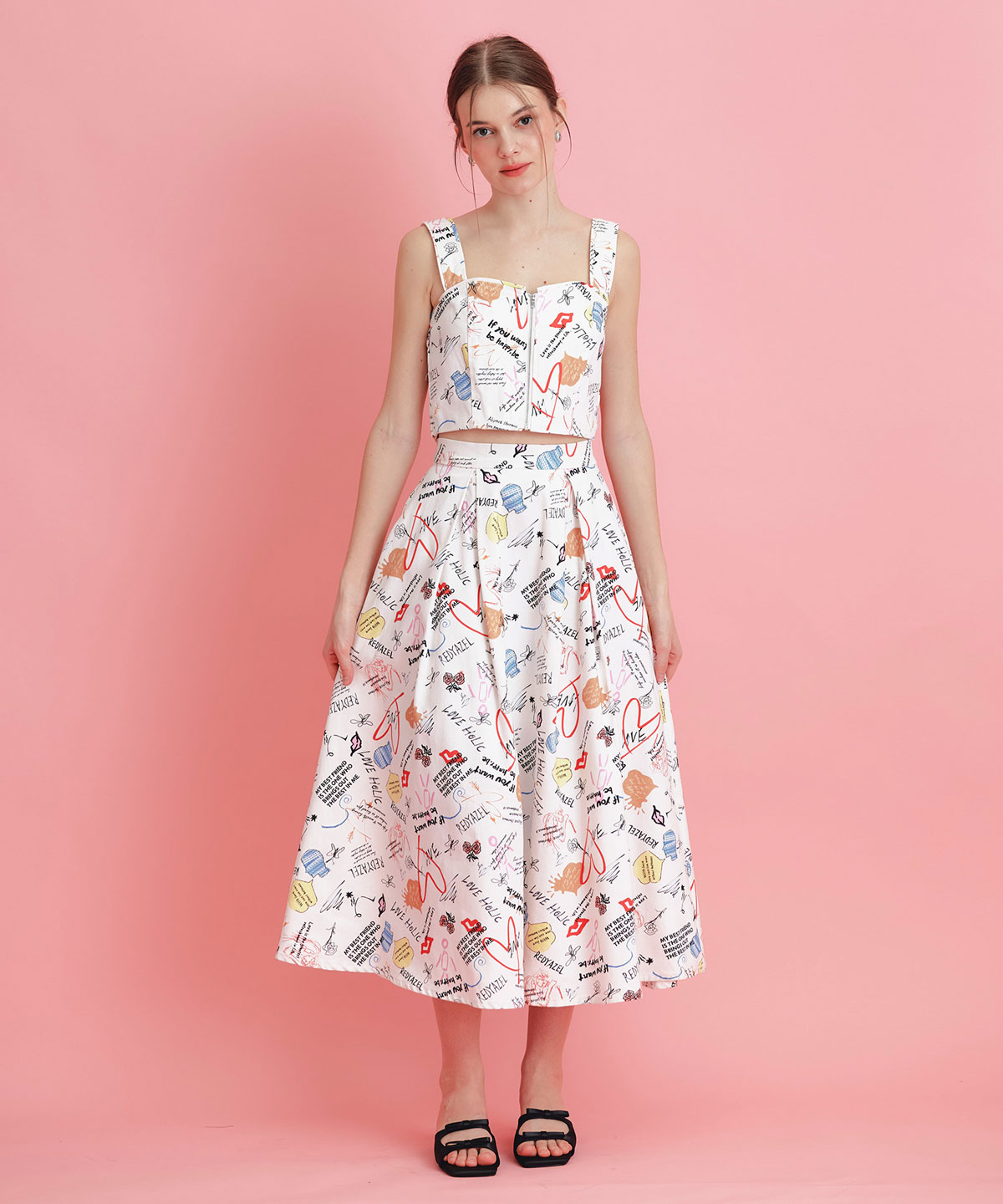 【LoveArt Series】LoveArt ロングフレアスカート