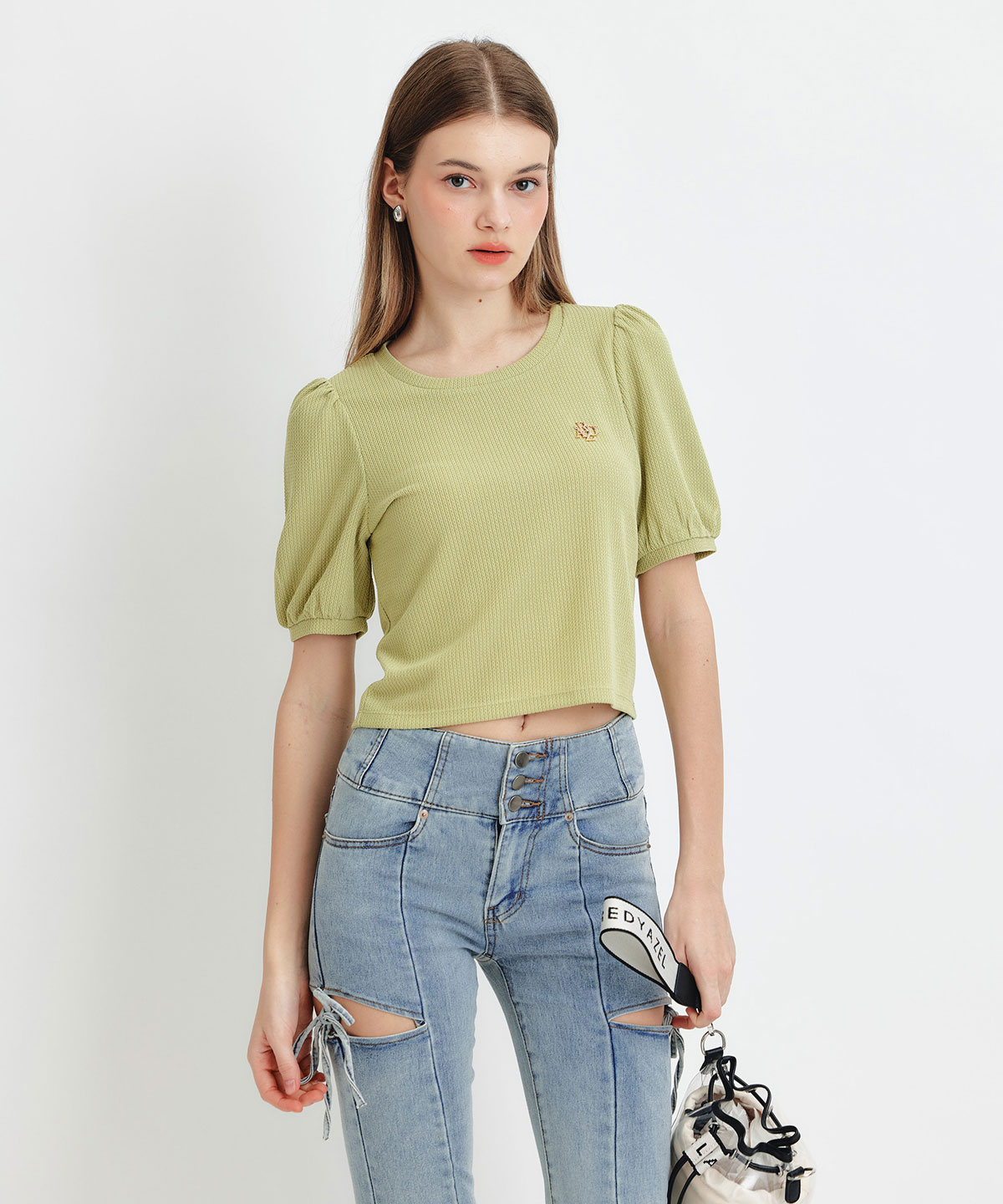 ジャガードカットロゴプルオーバー