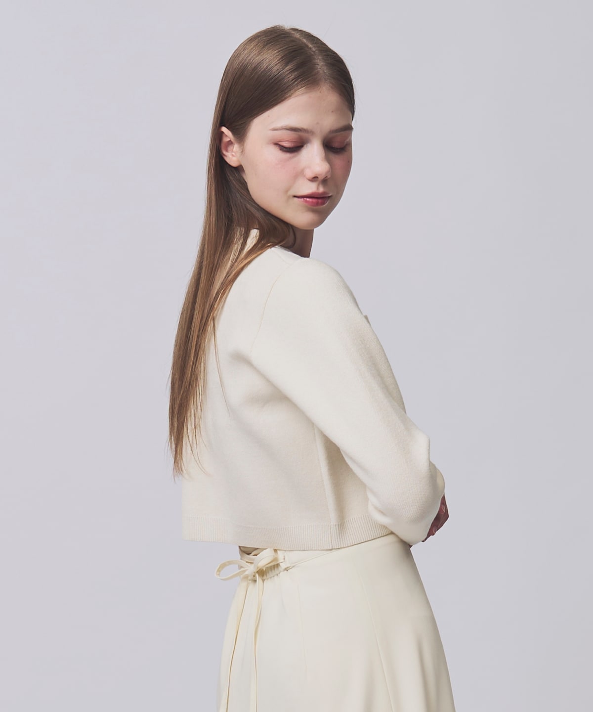 【1/30(Fri)発売開始】金ボタンクルーネックカーディガン