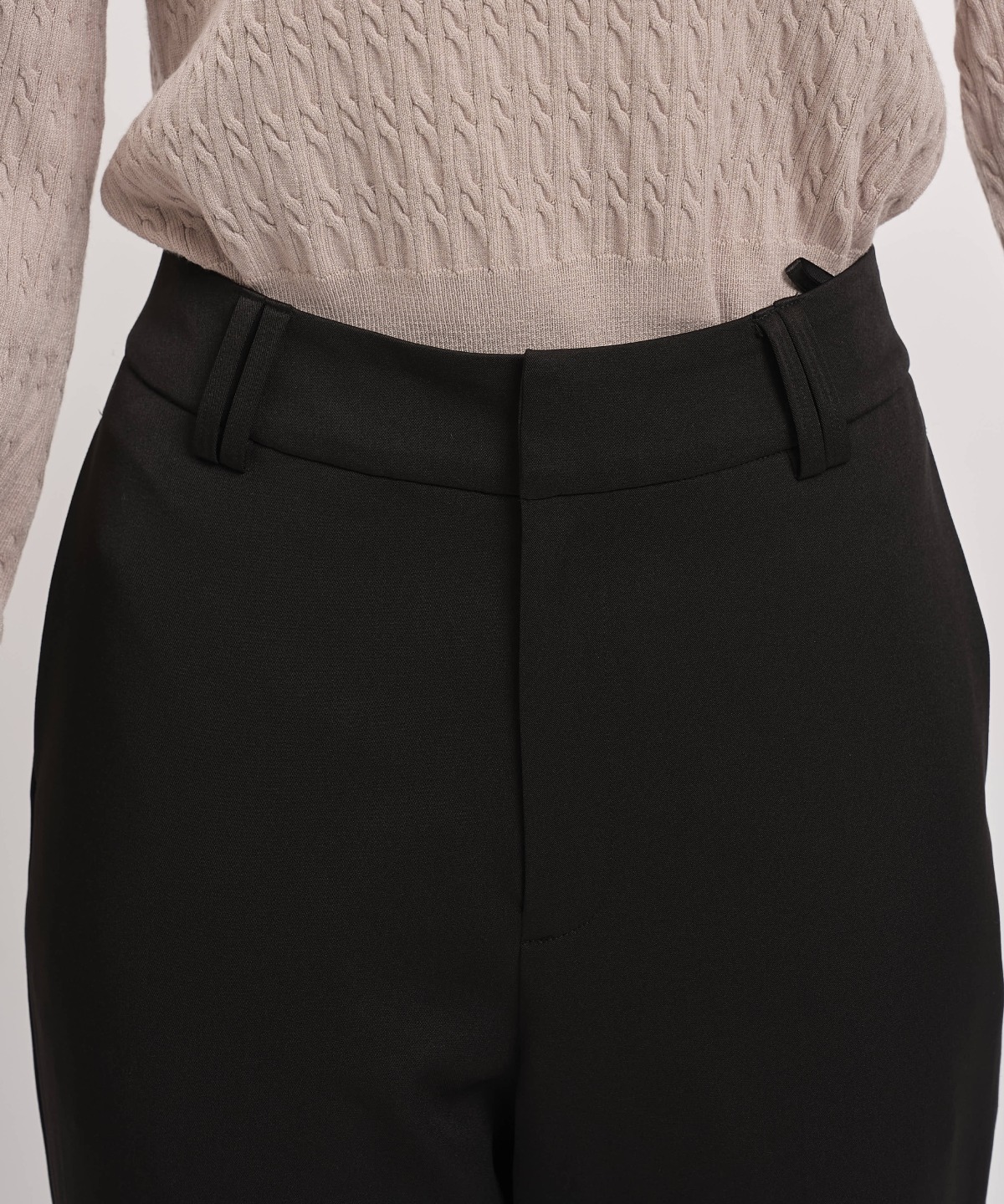 美シルエットセンタープレスフレアパンツ