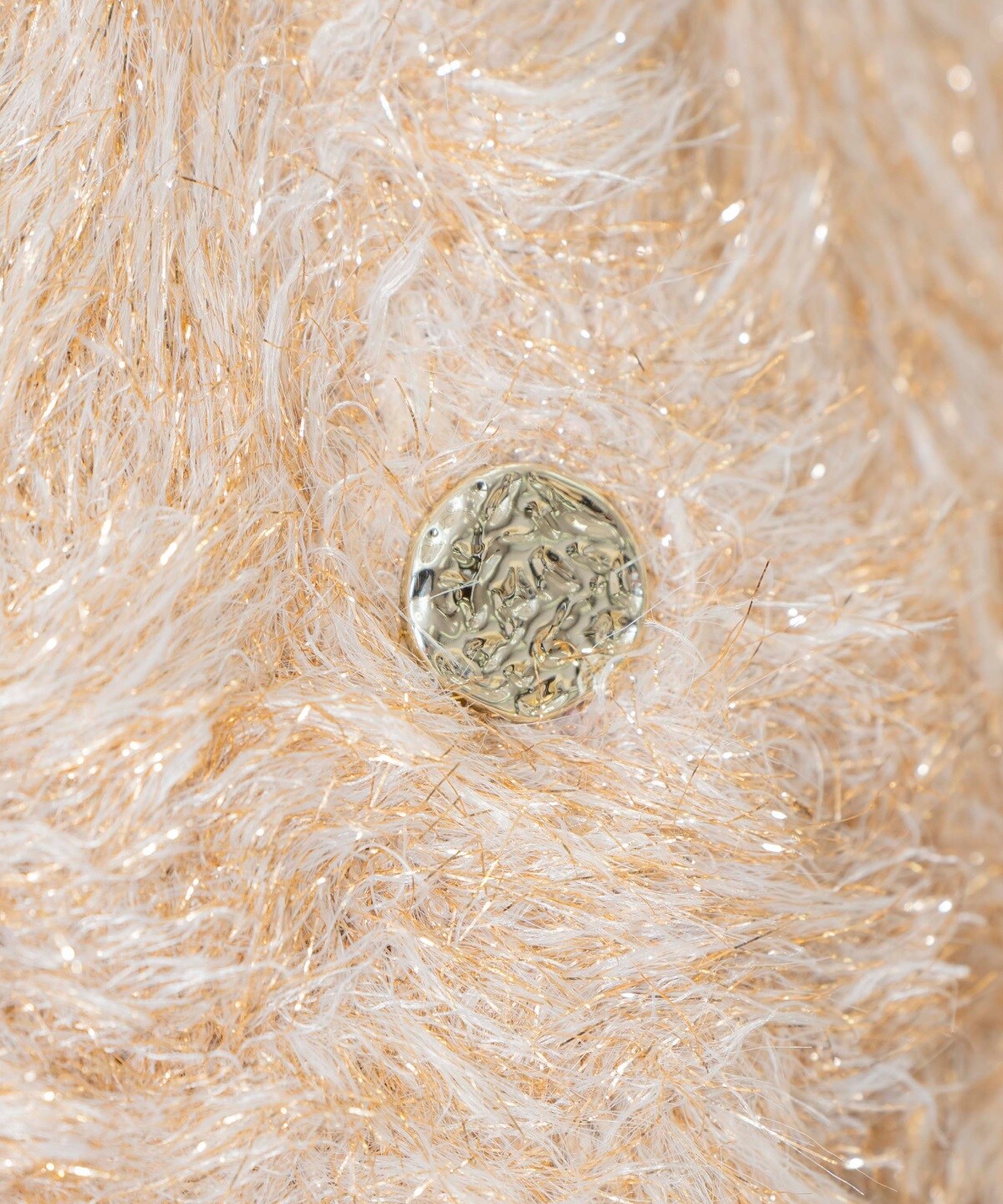 シャギーラメカーディガン