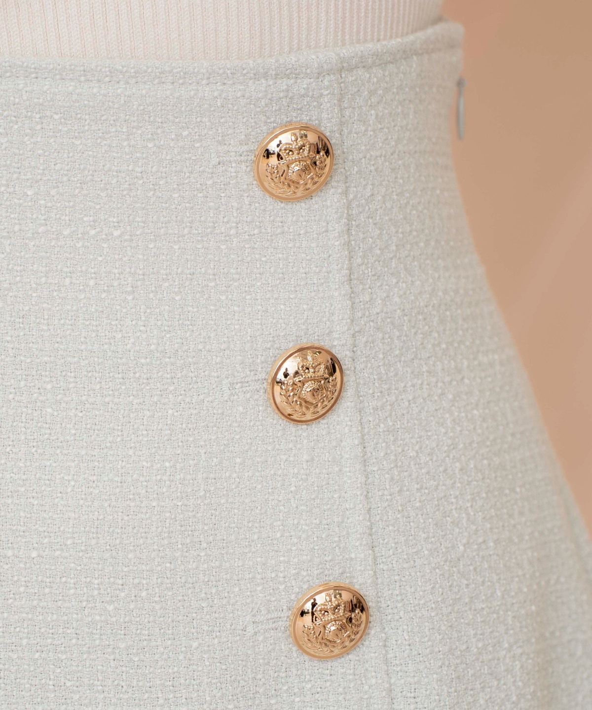 アシメヘムツイードミニスカート