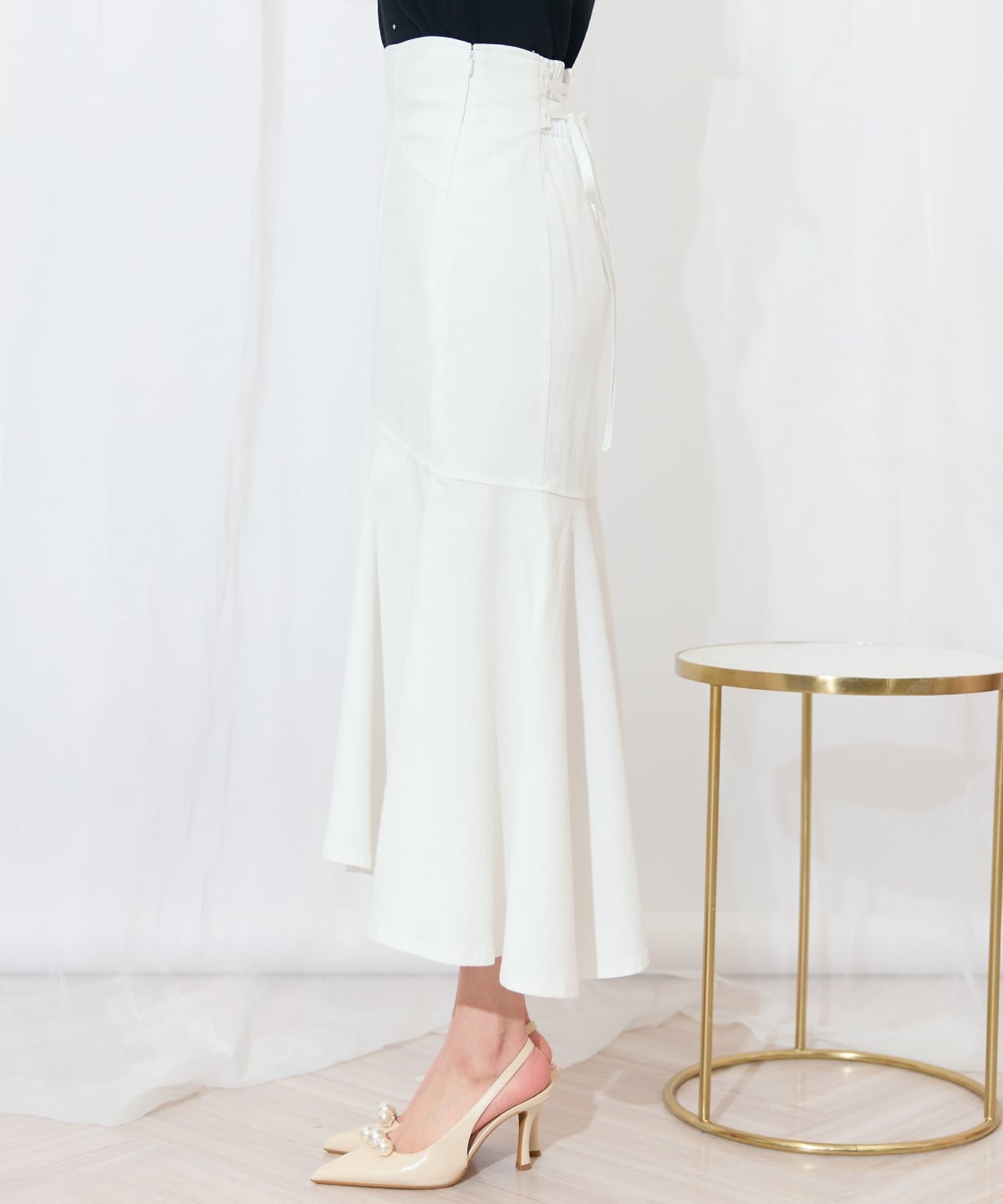 アシメヘムフィッシュテールスカート