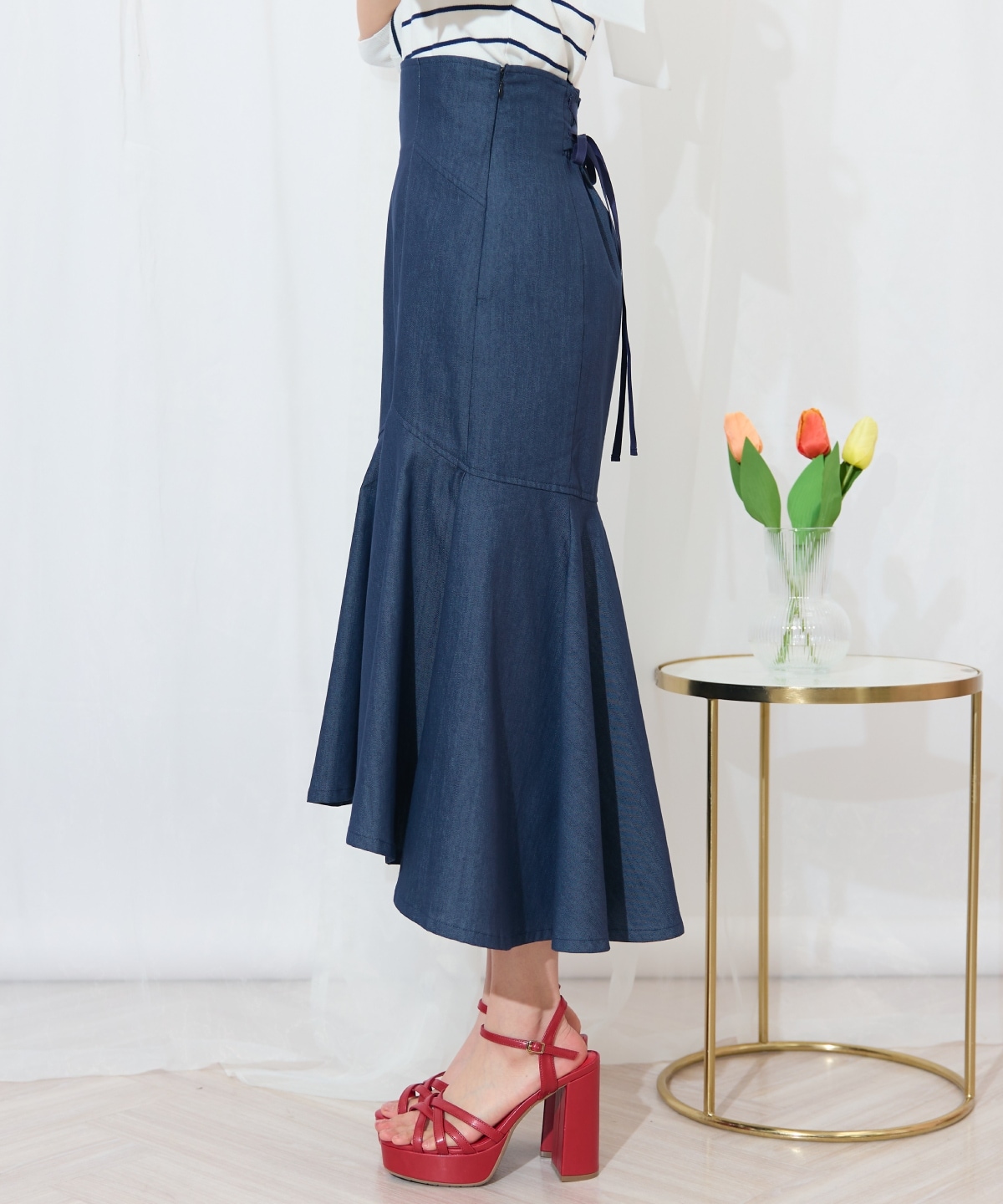 アシメヘムフィッシュテールスカート