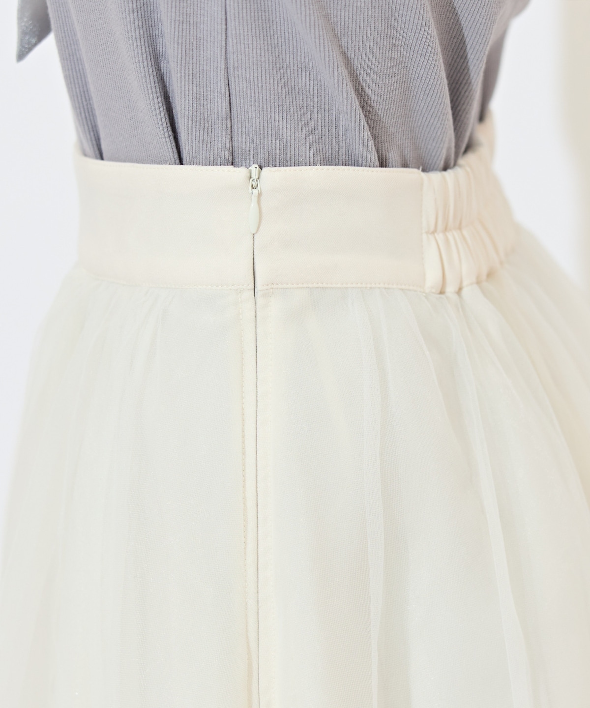 ニュアンスカラーチュールティアードスカート