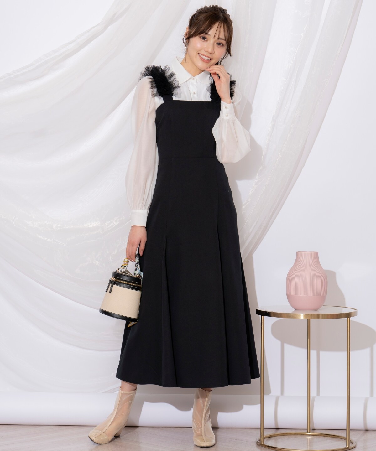 チュールフリルマーメイドジャンスカ