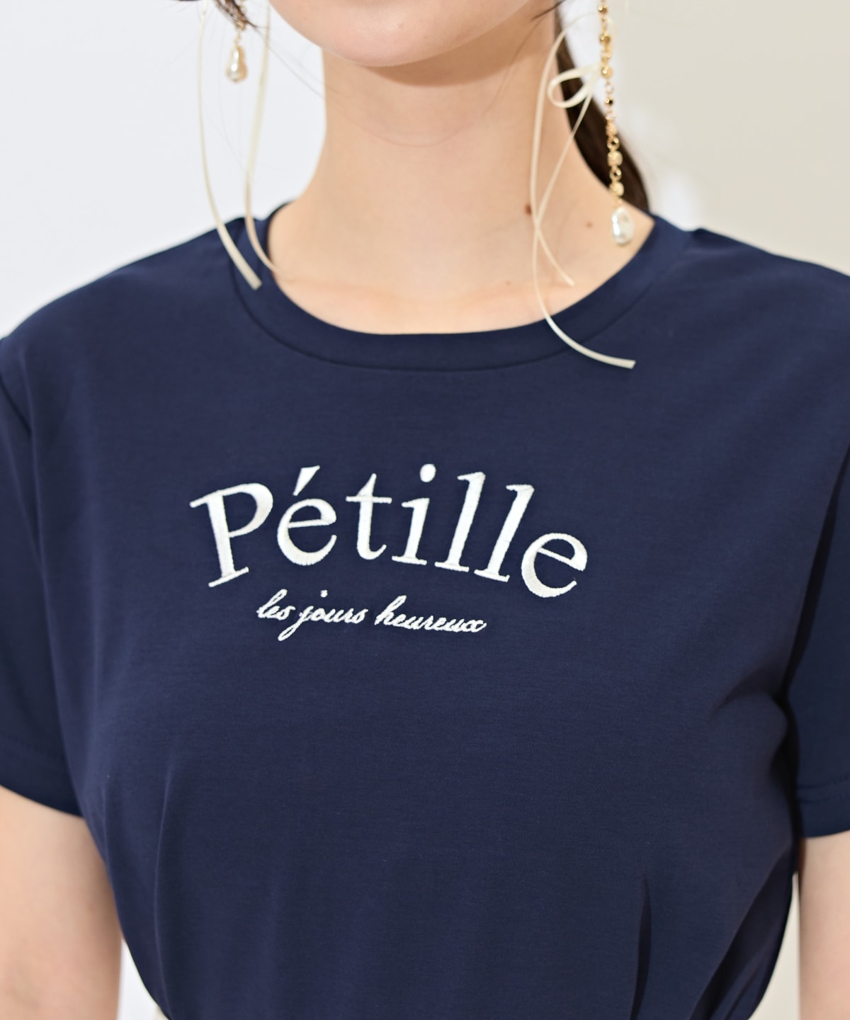 PetilleクルーネックTシャツ
