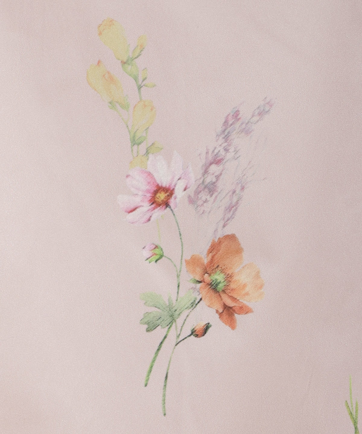 オータムボタニカルフラワータックスカート