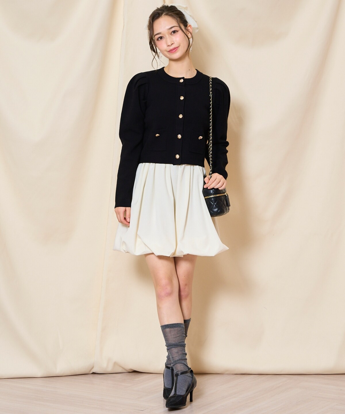 バブルヘムミニスカート(F ホワイト): WILLSELECTION｜公式