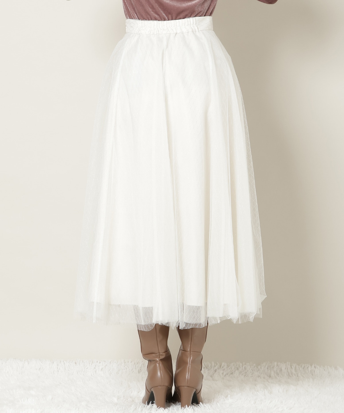 【12/5(fri)10時発売】ラメチュールボリュームスカート