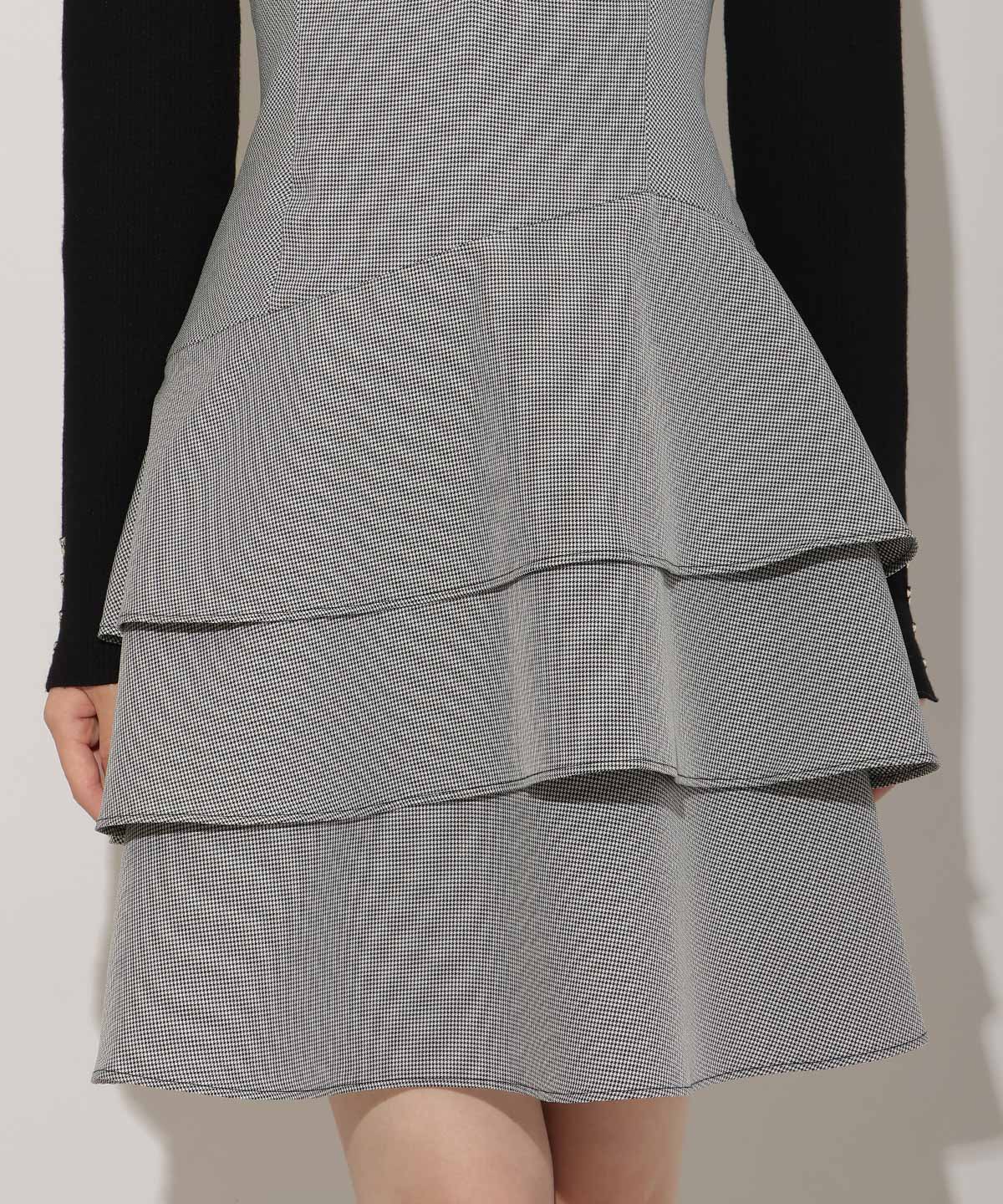 ダブルストラップアシンメトリーワンピース